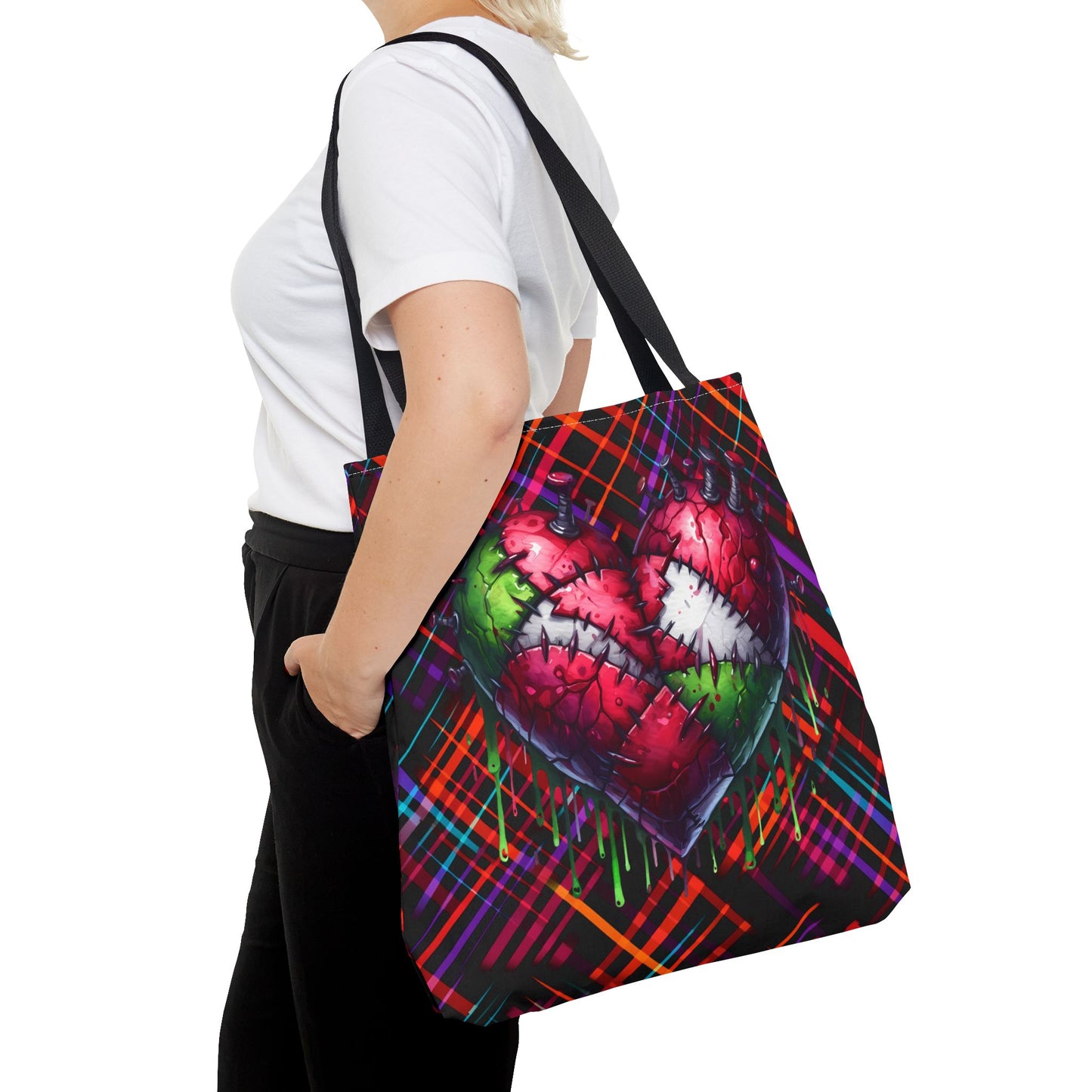 Fashionable Halloween Theme Tote Bag (AOP), Fun Stylish for Everyday or Occasion, Perfect for Halloween Lovers, Gift Idea for Anyone