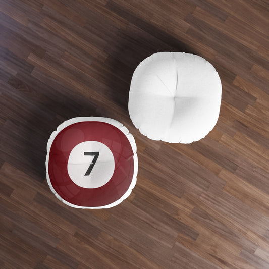 Billard Ball Tufted Floor Pillow - Game Room Home Office Decor Housewarming Gift