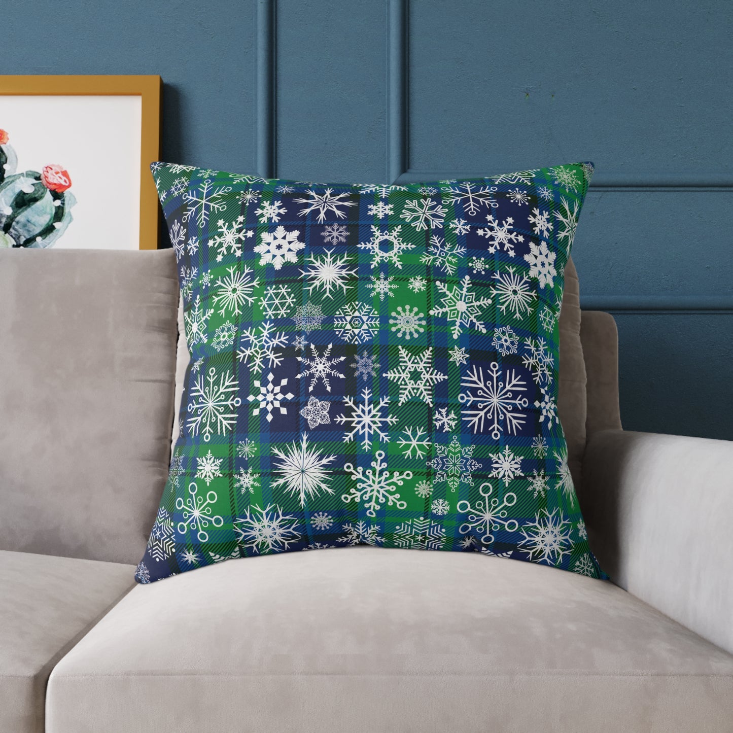 Holiday Humor Square Poly Canvas Pillow, Beautiful Two-Sided Holiday Decor Pillow for Home or Office, Accent for Any Room