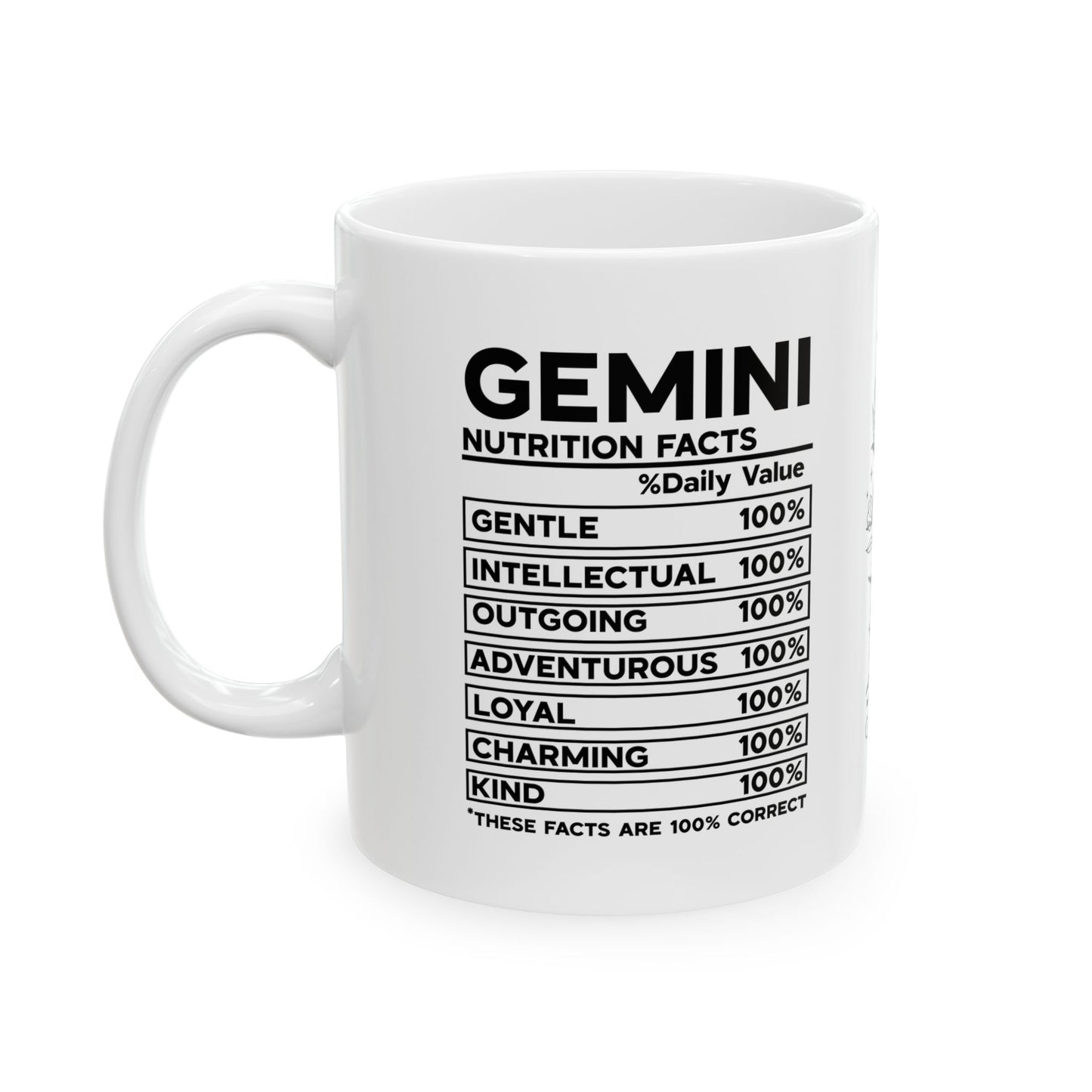 Gemini Zodiac Ceramic Mug – 11oz & 15oz – Astrology Gift for Star Sign Lovers