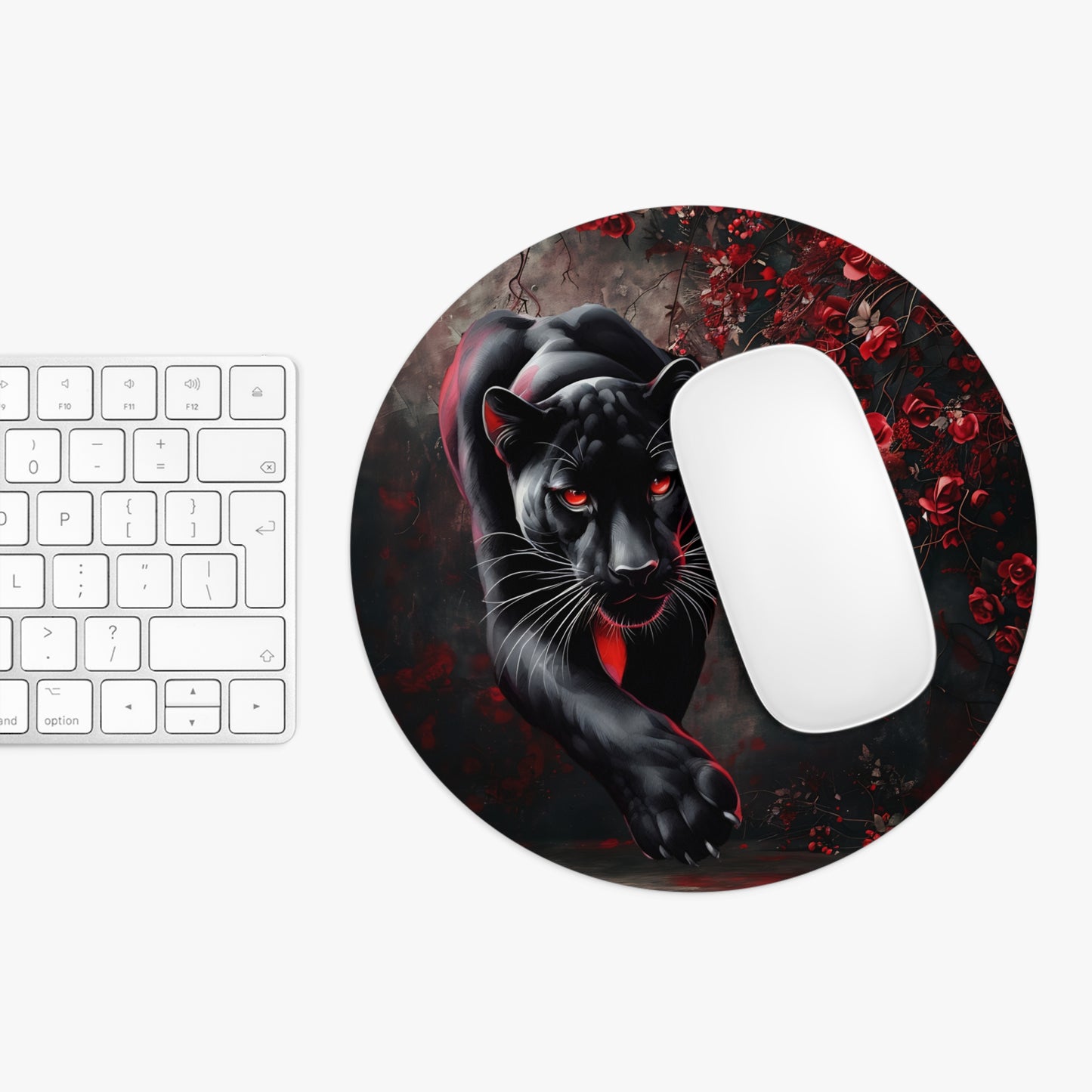 Elegant Panther Desk Mouse Pad - Artistic Desk Mat, Office Decor, Gift for Animal Lovers, Gaming Accessory, Home Office Essentials