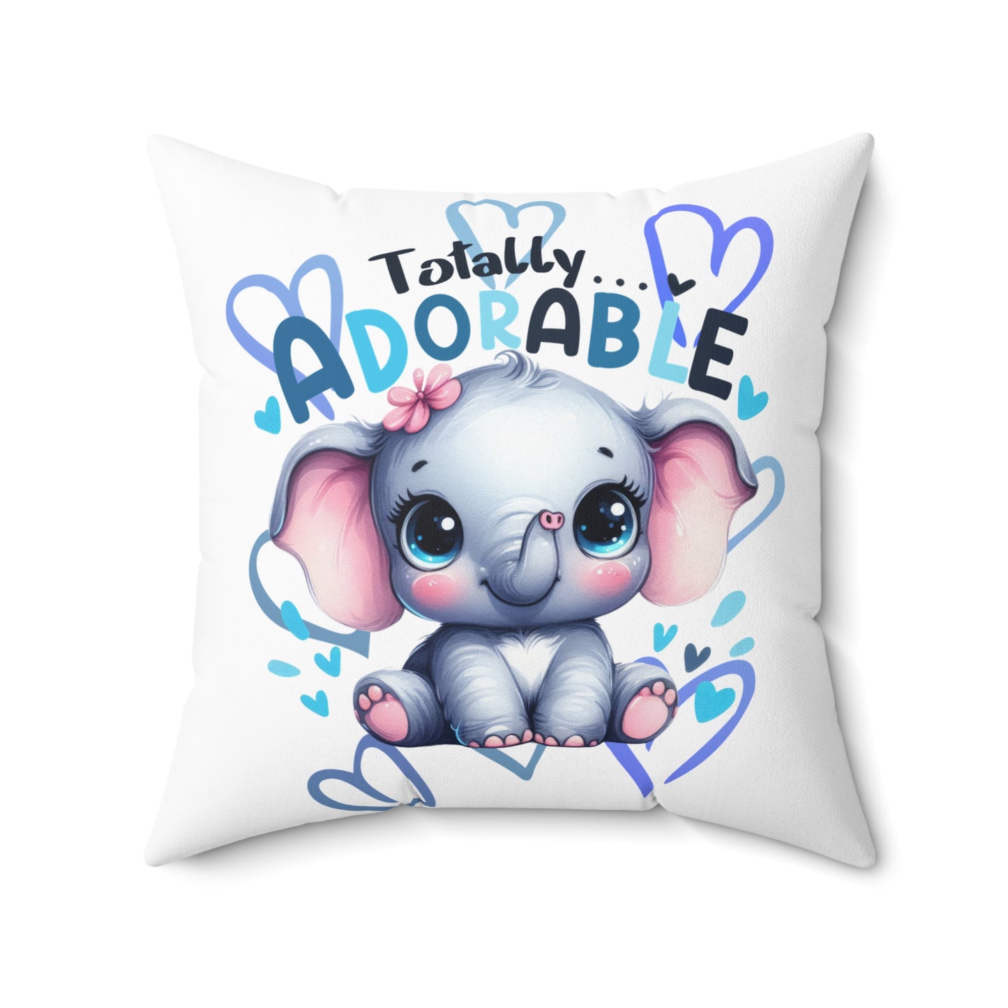 Totally Adorable Elephant Pillow, Cute Nursery Decor, Gift for Baby Shower, Kids Room Accent, Fun & Playful Home Decor