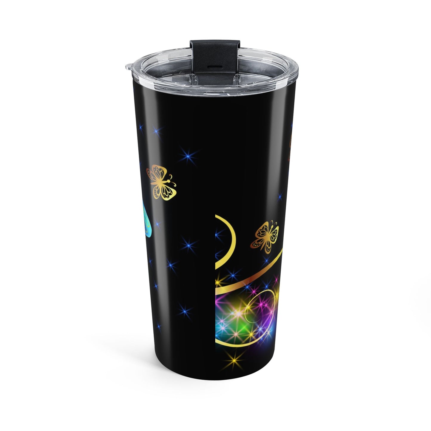 Butterfly Design Tumbler 20oz - On-The-Go Hydration Gift