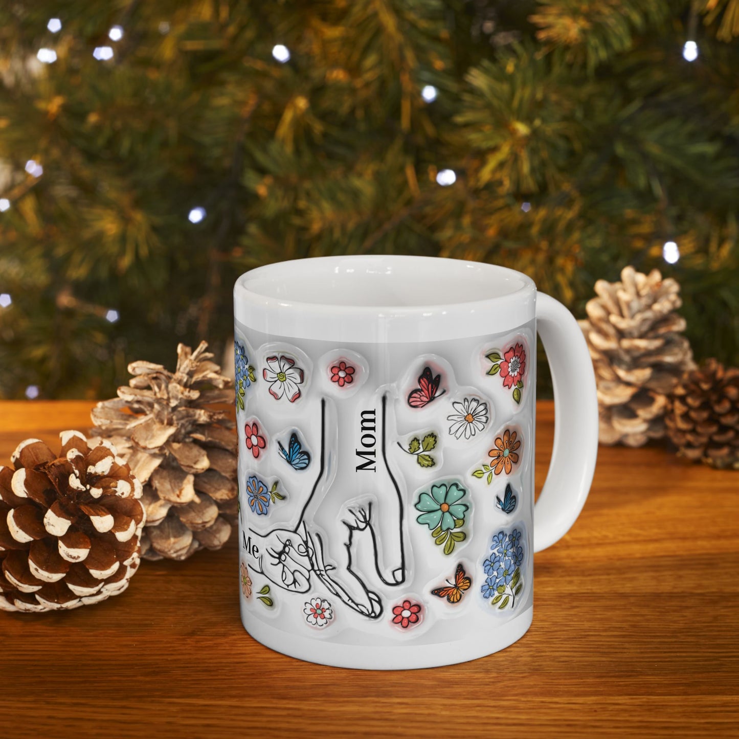 Floral Ceramic Mug for Mom - 11oz & 15oz