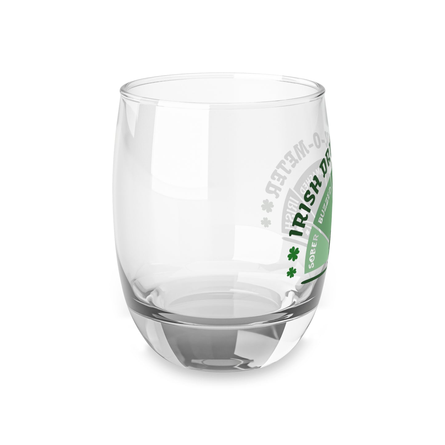 Irish Drunk-O-Meter Whiskey Glass 6oz – St. Patrick’s Day Shamrock Drinking Gauge