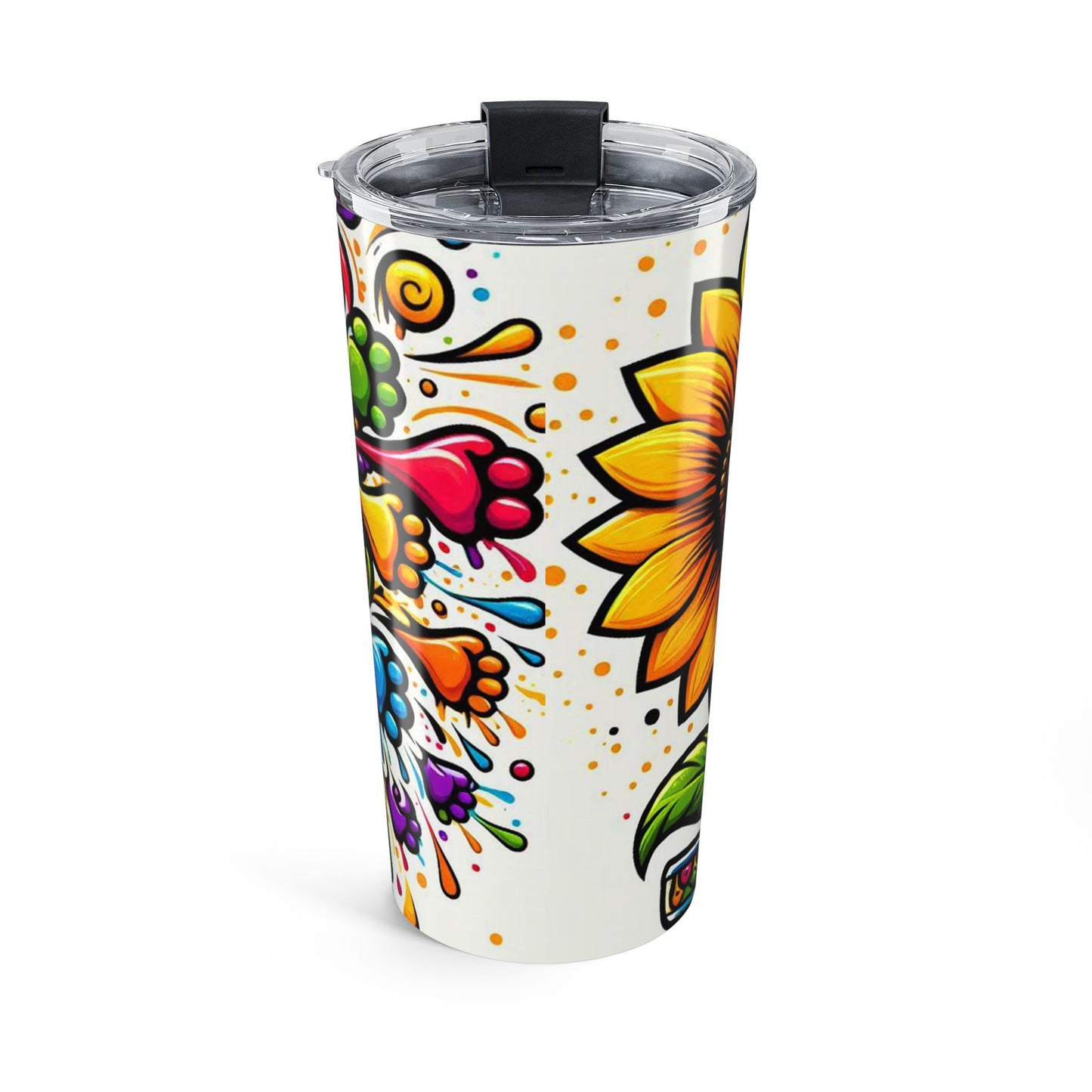 Vibrant Sunflower Tumbler 20oz - Eco-Friendly Hydration Gift