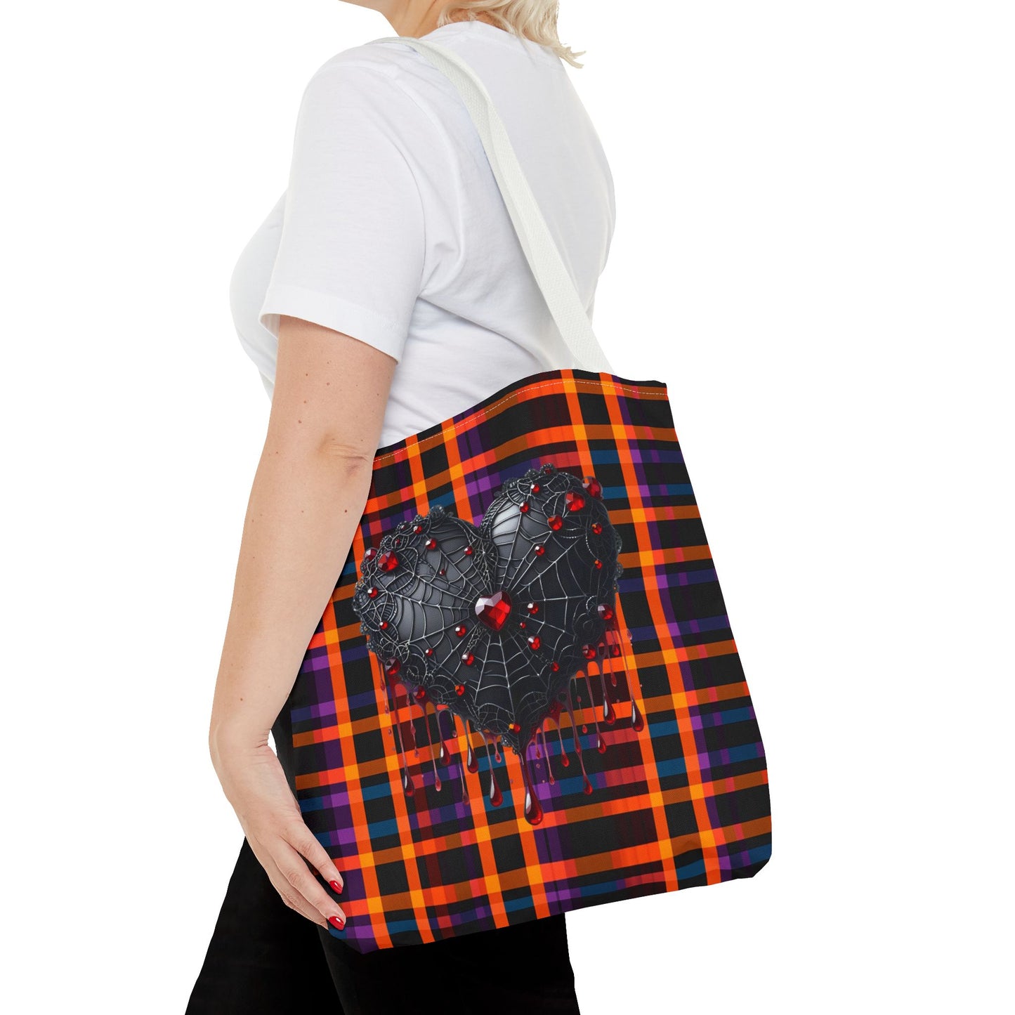 Fashionable Halloween Theme Tote Bag (AOP), Fun Stylish for Everyday or Occasion, Perfect for Halloween Lovers, Gift Idea for Anyone
