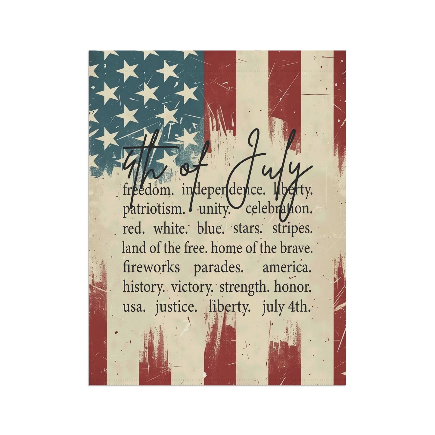 Patriotic Garden Flag - 4th of July Independence Day Decor