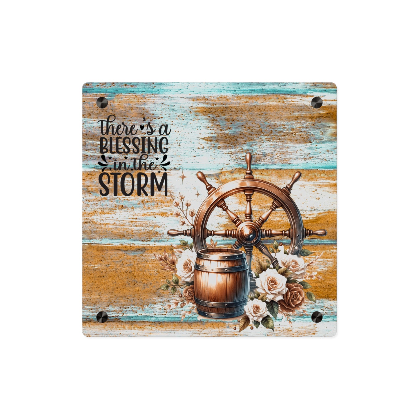 Nautical Blessings Acrylic Wall Art Panel - Inspiring Home Decor