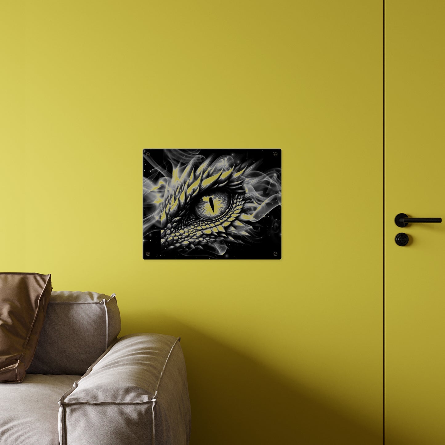 Mystical Dragon Eye Acrylic Wall Art Panels - Home Decor for Fantasy Lovers