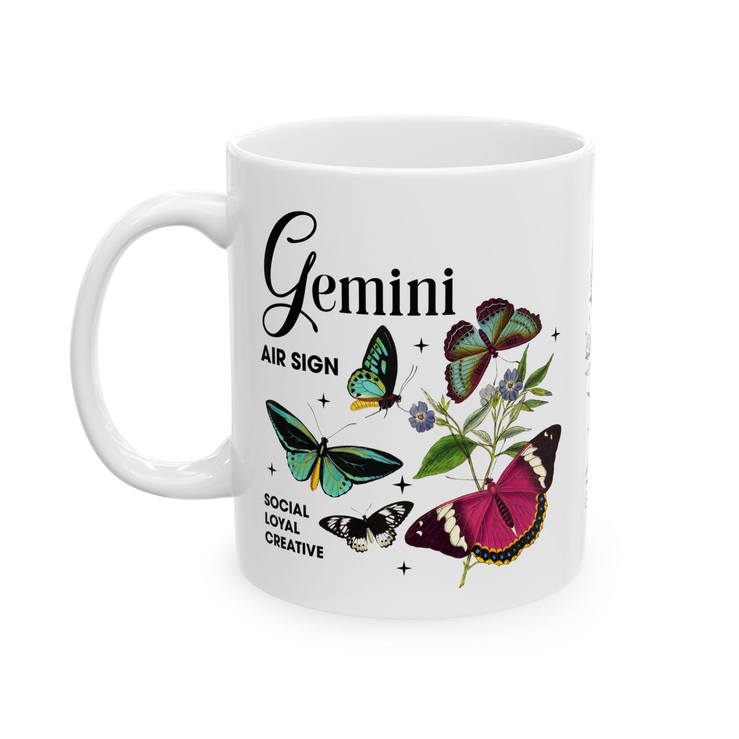 Gemini Zodiac Ceramic Mug – 11oz & 15oz – Astrology Gift for Star Sign Lovers