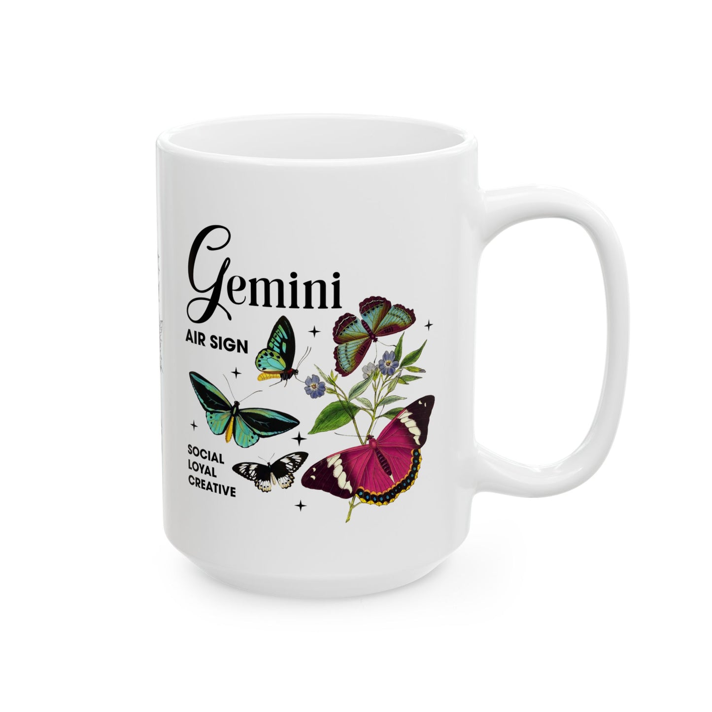 Gemini Zodiac Ceramic Mug – 11oz & 15oz – Astrology Gift for Star Sign Lovers