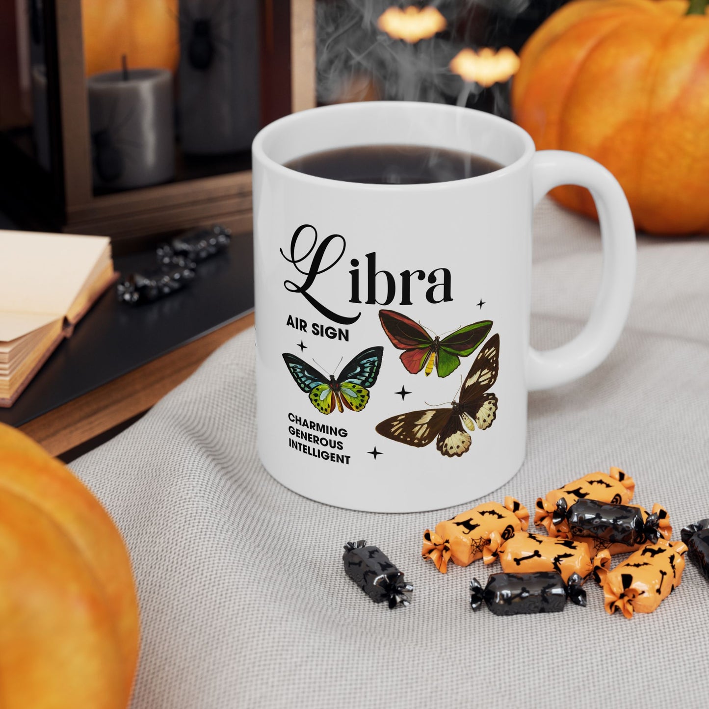 Libra Zodiac Ceramic Mug | 11oz & 15oz | Astrology Gifts for Libra Lovers