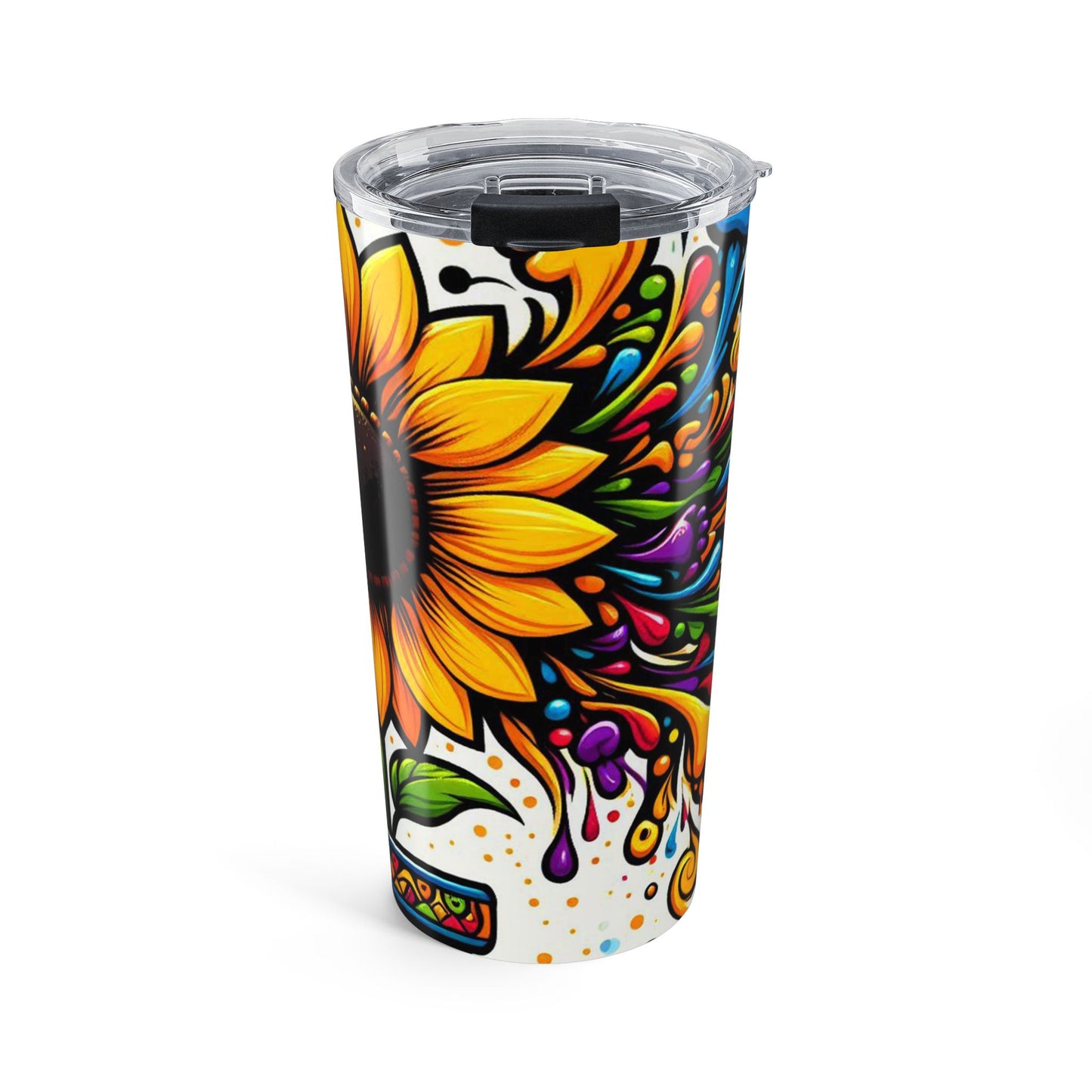Vibrant Sunflower Tumbler 20oz - Eco-Friendly Hydration Gift