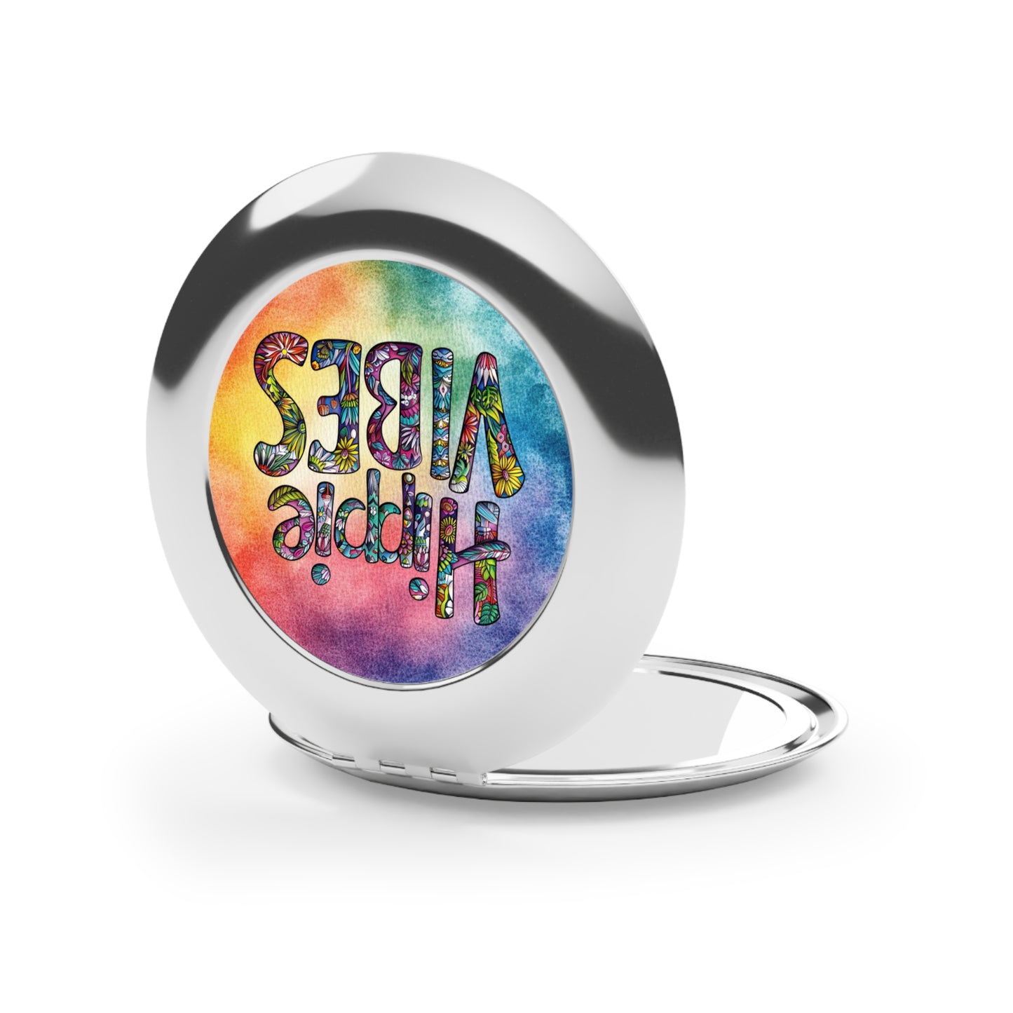 Hippie Vibes Compact Travel Mirror