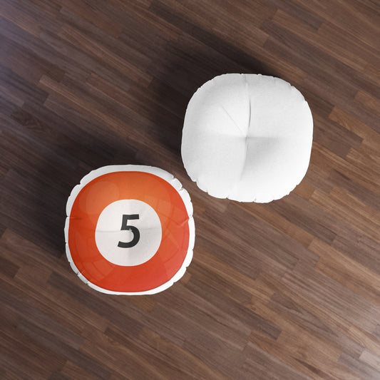 Billard Ball Tufted Floor Pillow - Game Room Home Office Decor Housewarming Gift