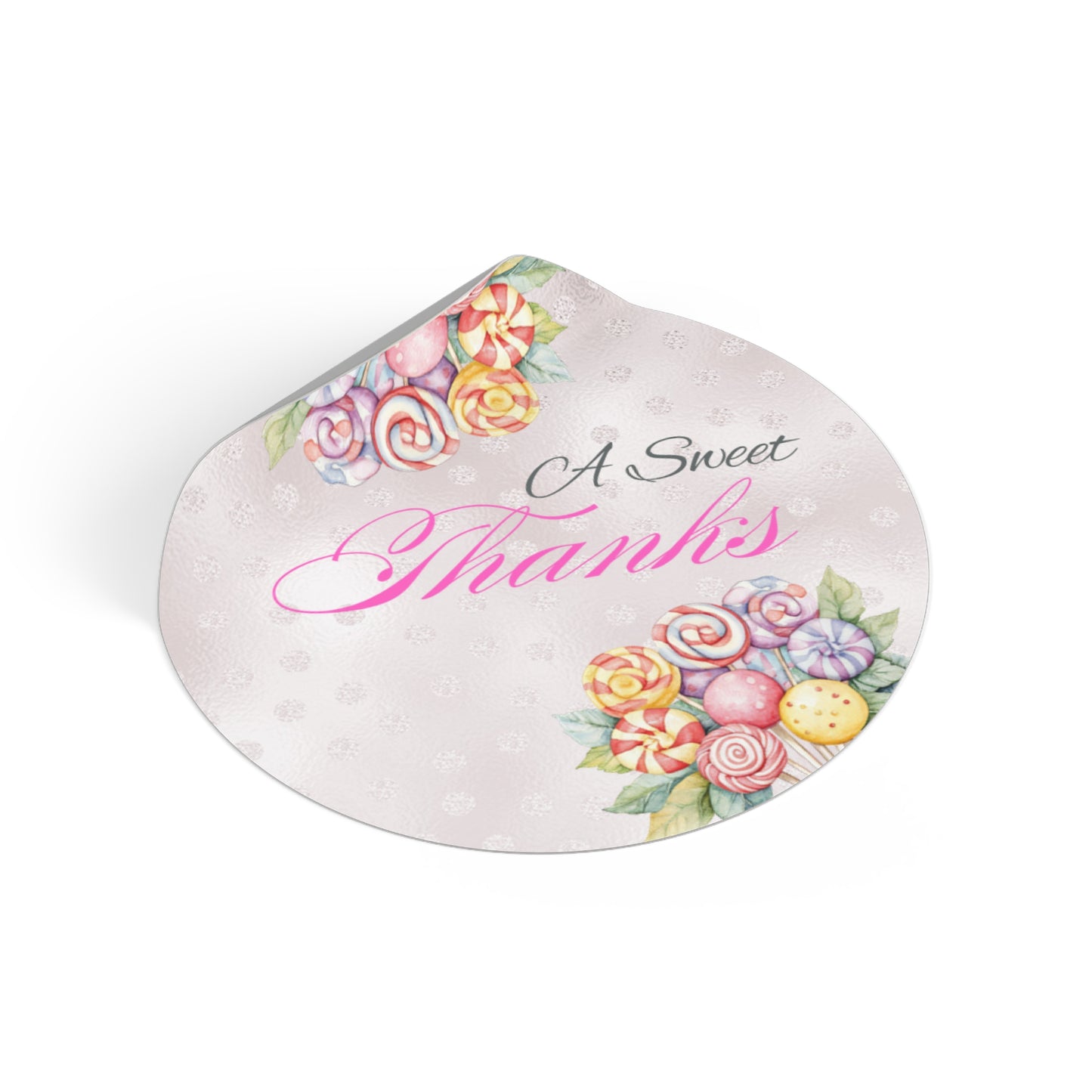 Sample Wedding Favor Stickers, Custom Thank You Stickers, Floral Vinyl Stickers for Events, Bridal Shower Decor, Personal Touch for Parties
