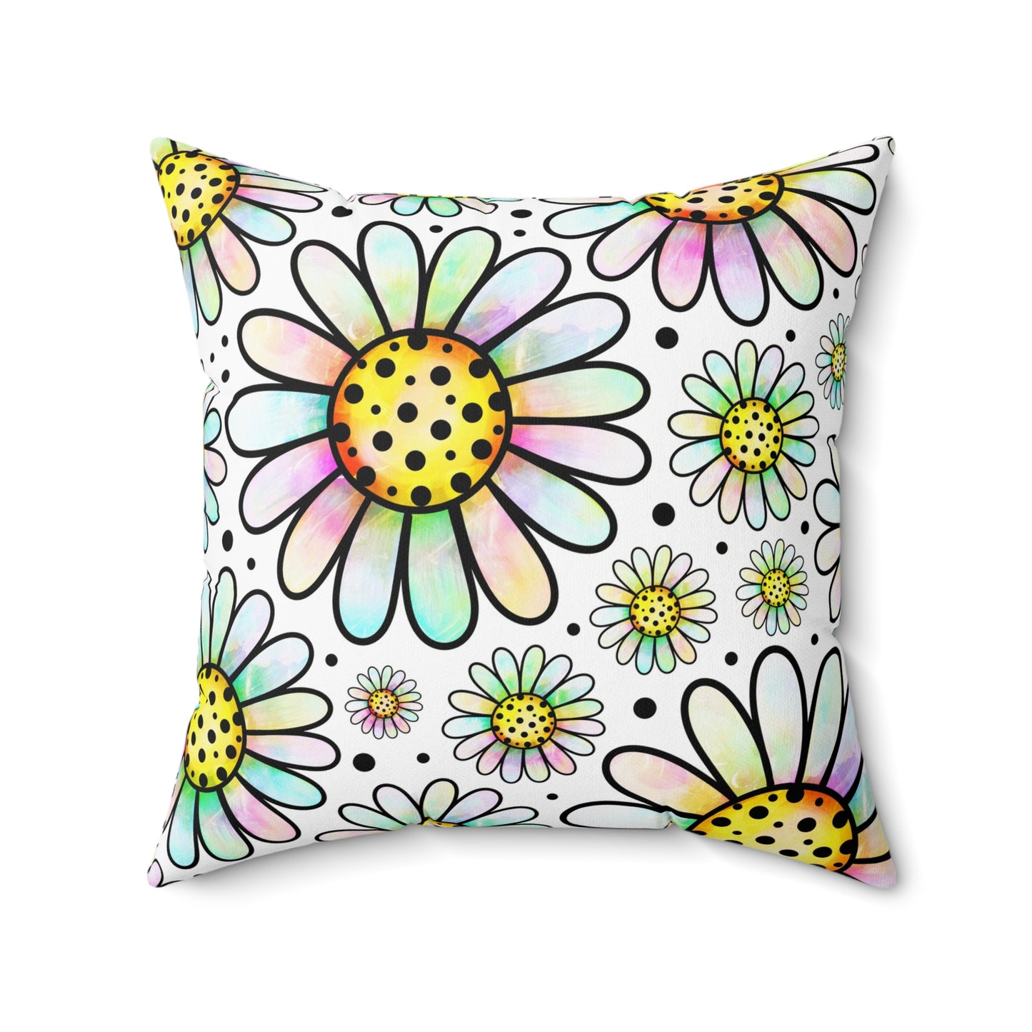 Cute Flower Pillow - Throw Cushion for Kids Room, Animal Decor, Gift for Her, Nursery, Home Accents