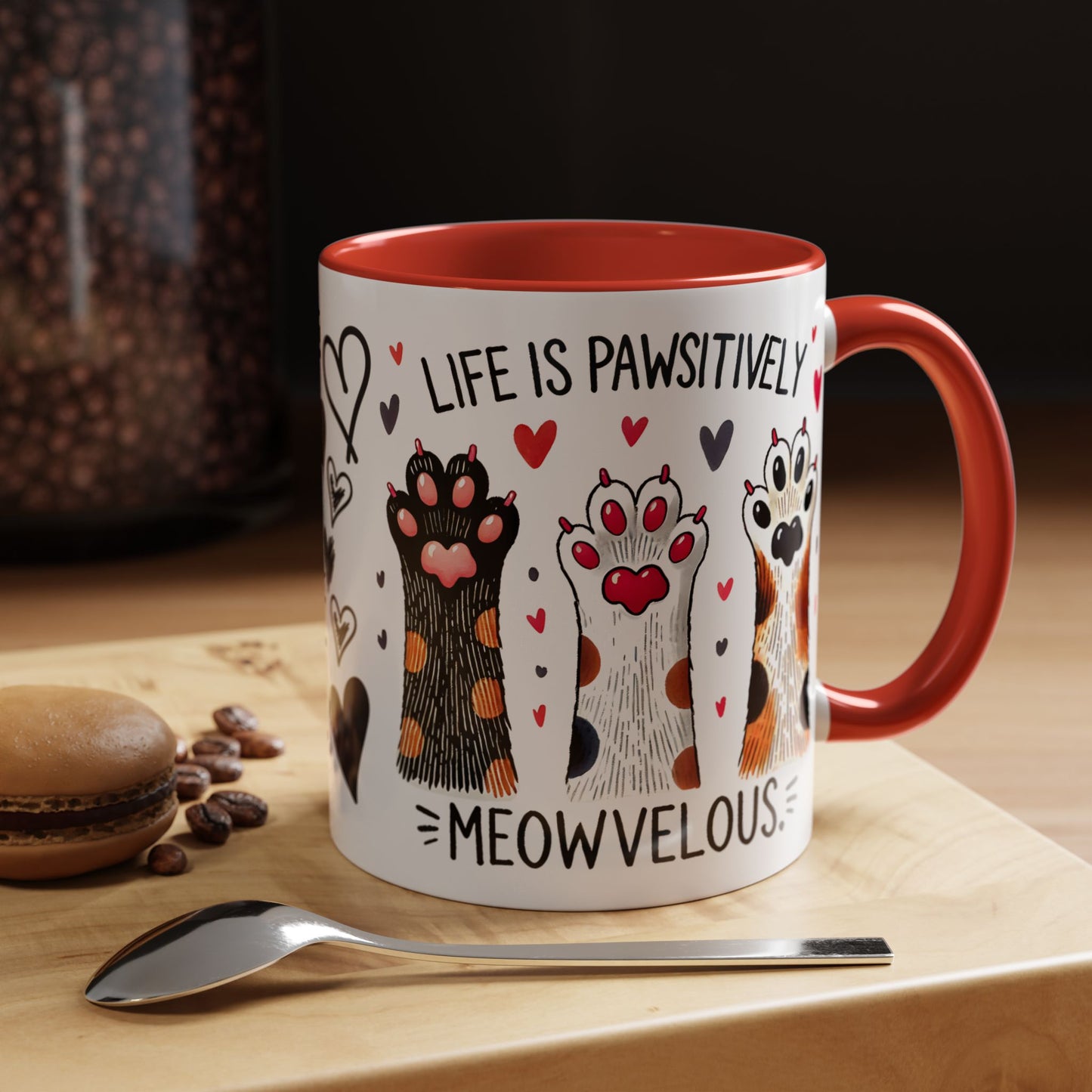 Coffee Mug - Humorous Stylish Cat Saying Mug, Gift Mug for Cat Lovers, Animal Lover Gift Idea, Housewarming Gift