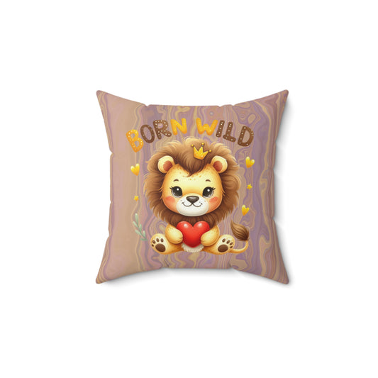 Wildly Cute Lion Pillow - Perfect for Kids’ Rooms, Nursery Decor, Birthday Gifts, Playroom Accents, Animal Lovers