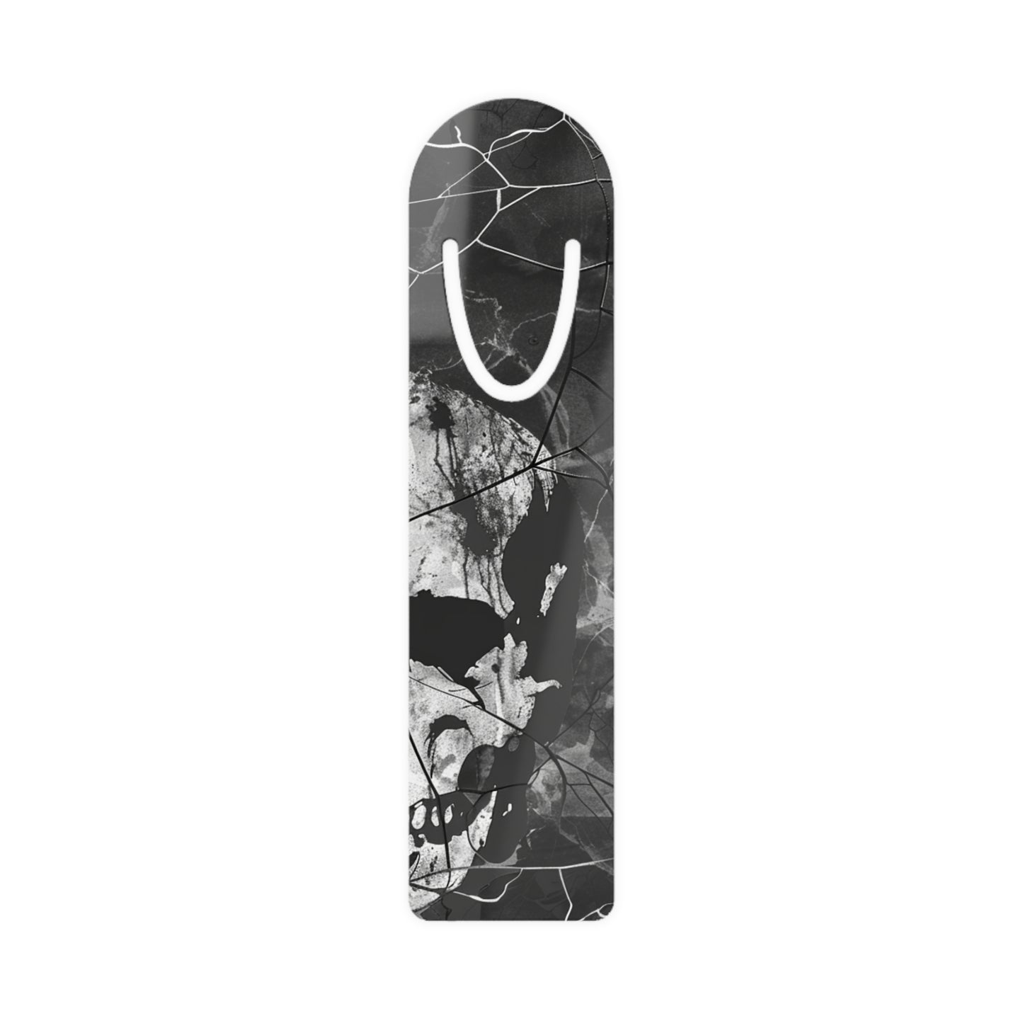 Gothic Skull Metal Bookmark - Stylish Design for Book Lovers