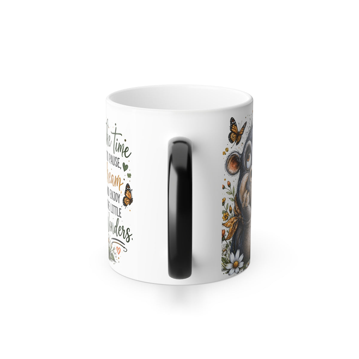 Take Time to Pause and Dream  Hippo Color-Changing Mug