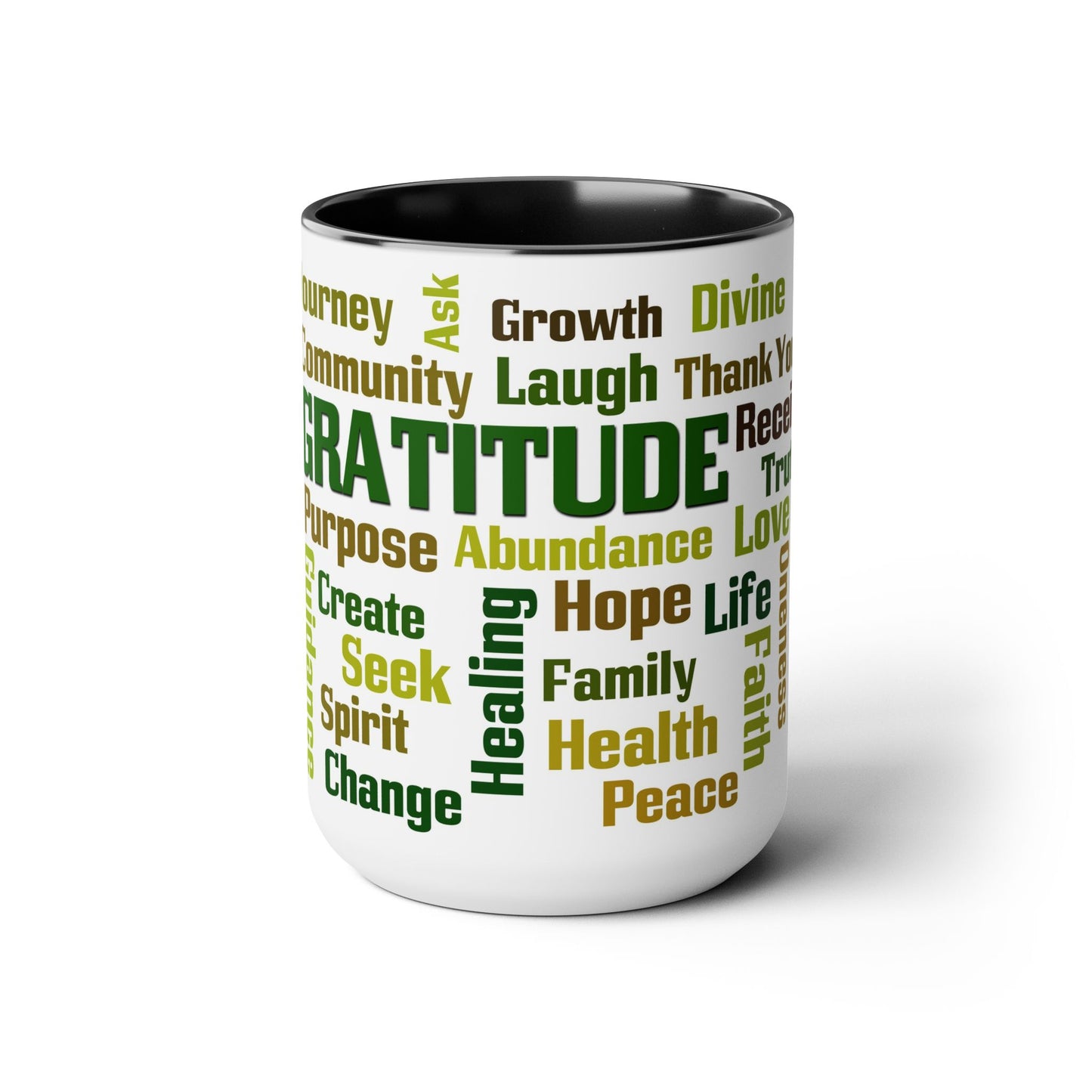 Inspirational Two-Tone Coffee Mugs,15oz, Coffee, Tea, Hot Chocolate Lovers, Gift Idea for Family, Friends and Co-Workers, for Any Occasion