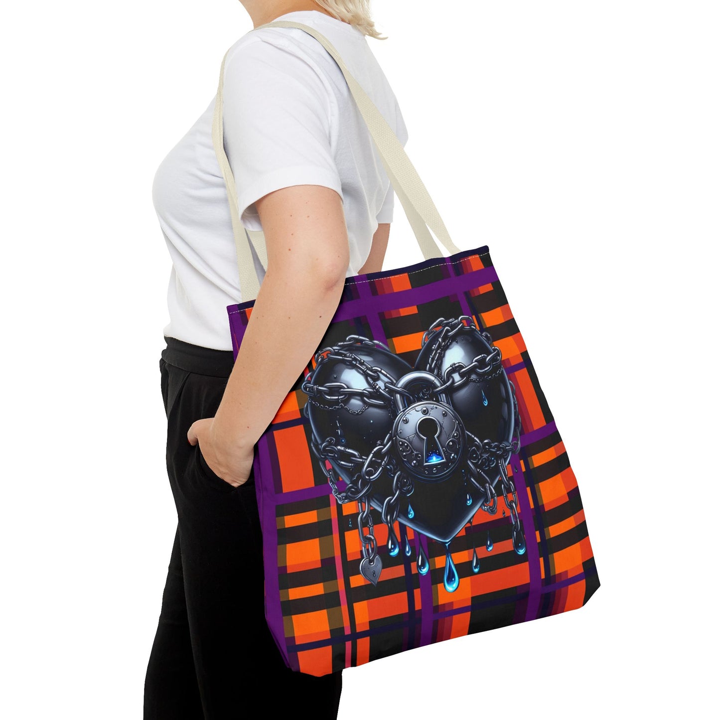 Fashionable Halloween Theme Tote Bag (AOP), Stylish for Everyday or Occasion, Perfect for Halloween Lovers, Great Gift Idea for Anyone