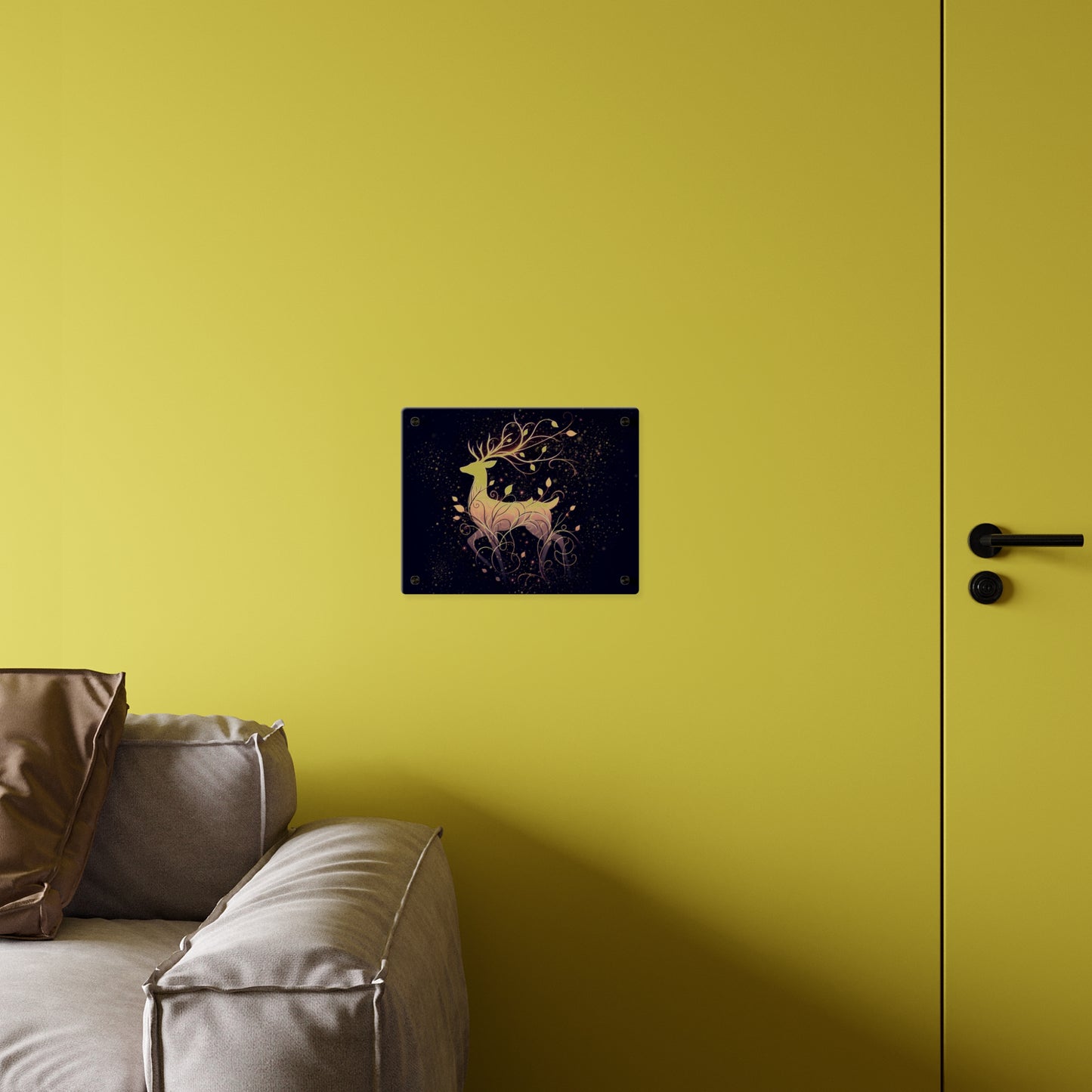 Elegant Deer Acrylic Wall Art Panel - Nature-Inspired Home Decor
