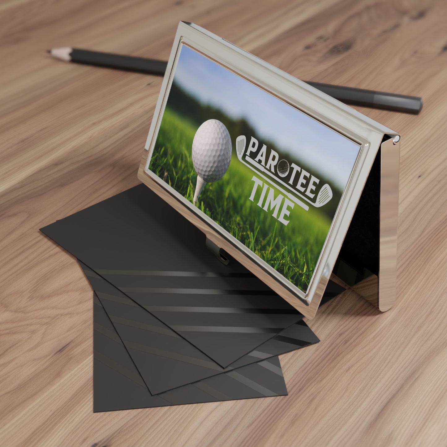 Golf 'Par Tee Time' Business Card Holder