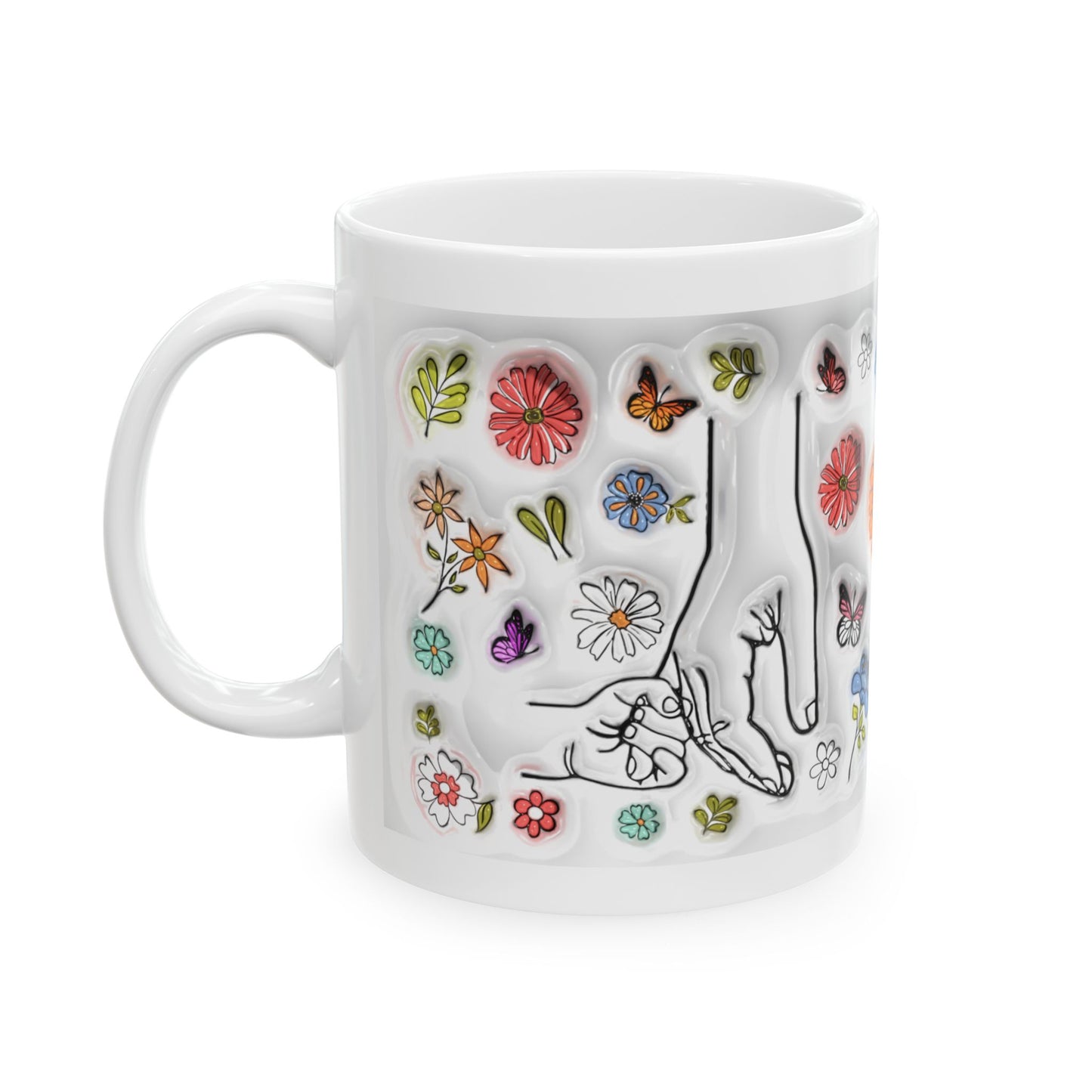 Floral Ceramic Mug for Mom - 11oz & 15oz