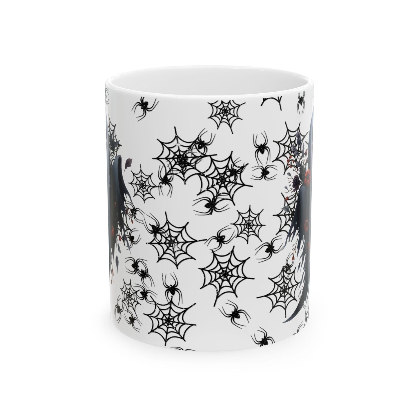 Spooky Cute Ghost Halloween Ceramic Mug, Coffee Cup for Autumn Decor, Gift for Witch Lovers, Tea Mug for Haunting Vibes, 11oz or 15oz Options