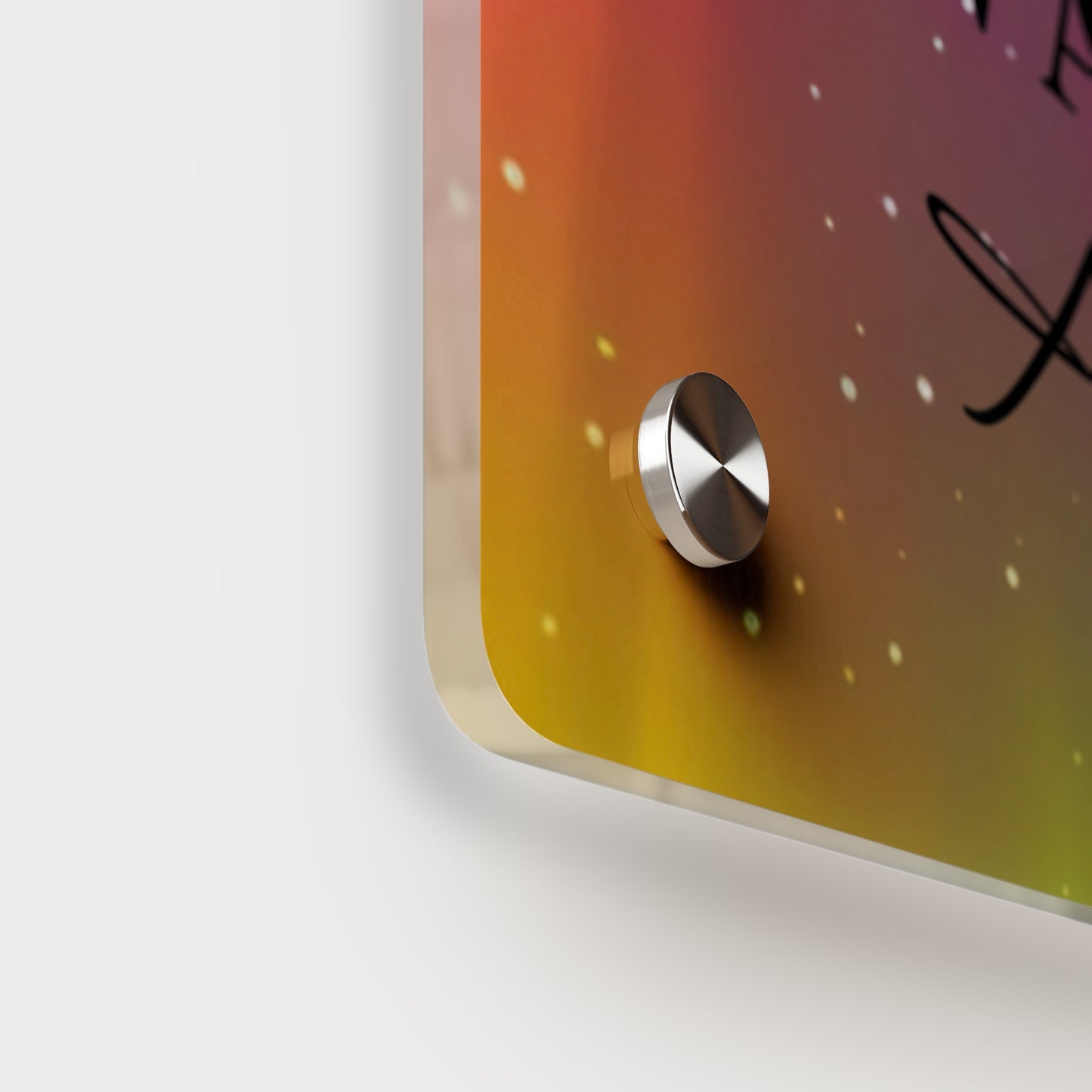 Acrylic Wall Art Panel - Inspirational Quote 'Be the Energy You Want to Attract' Wall Decor