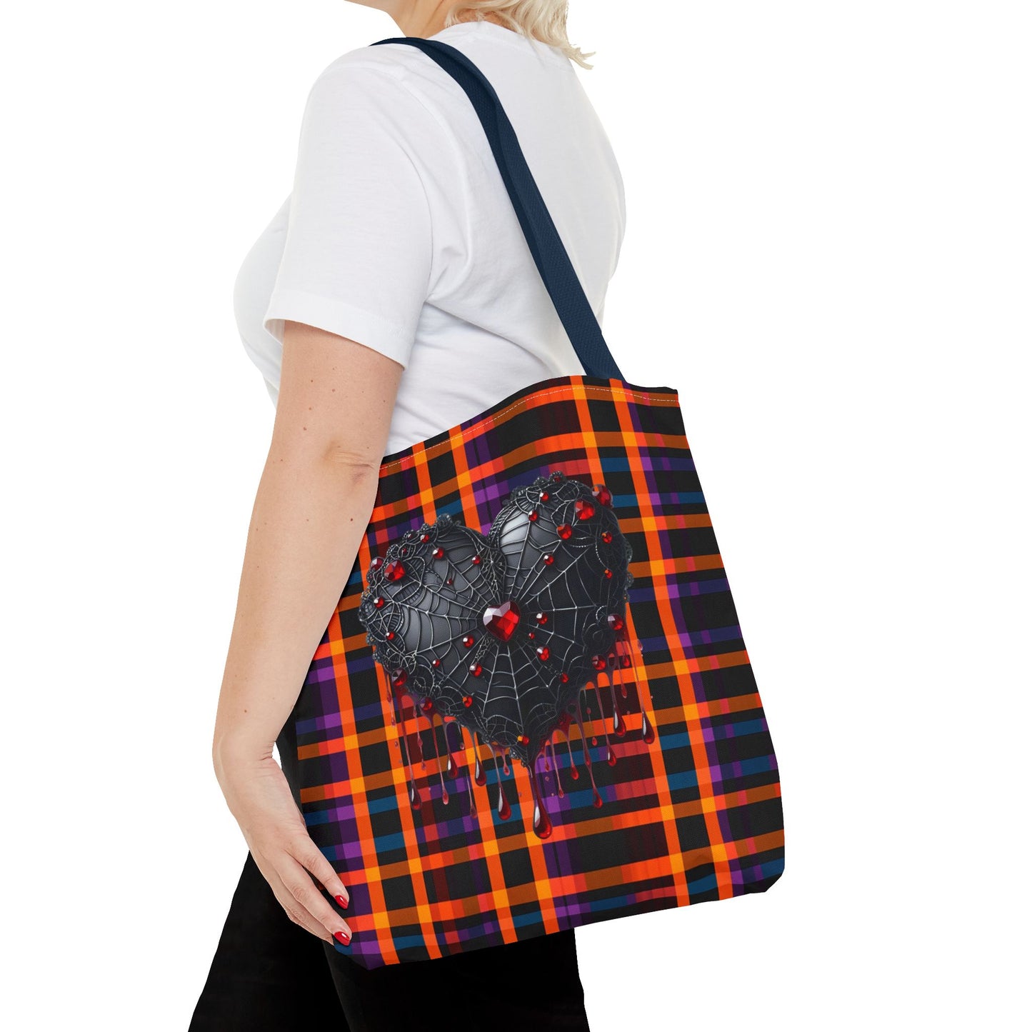 Fashionable Halloween Theme Tote Bag (AOP), Fun Stylish for Everyday or Occasion, Perfect for Halloween Lovers, Gift Idea for Anyone