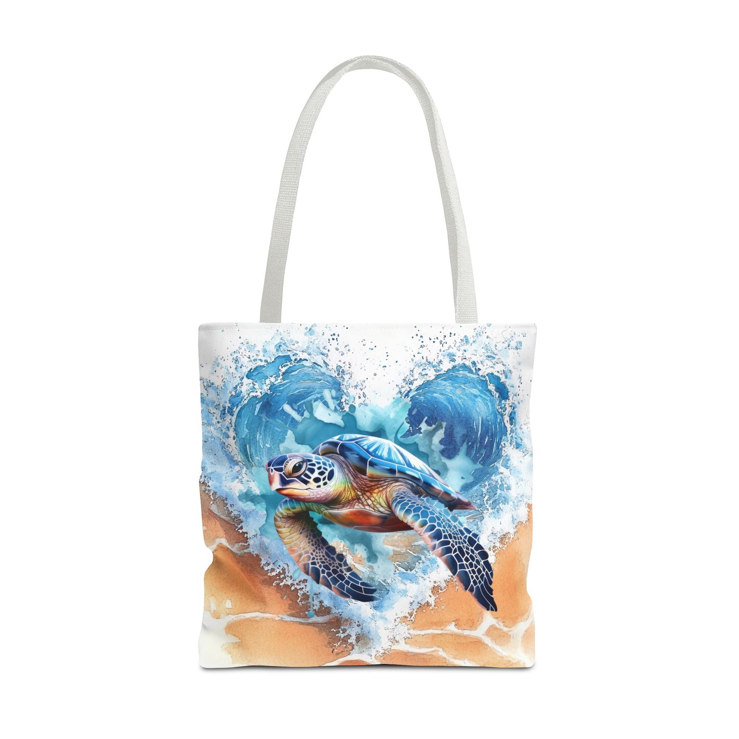 Ocean Turtle Tote Bag - Eco-Friendly, Beach Vibes, Summer Gift, Sea Life Accessory, Environmental Awareness
