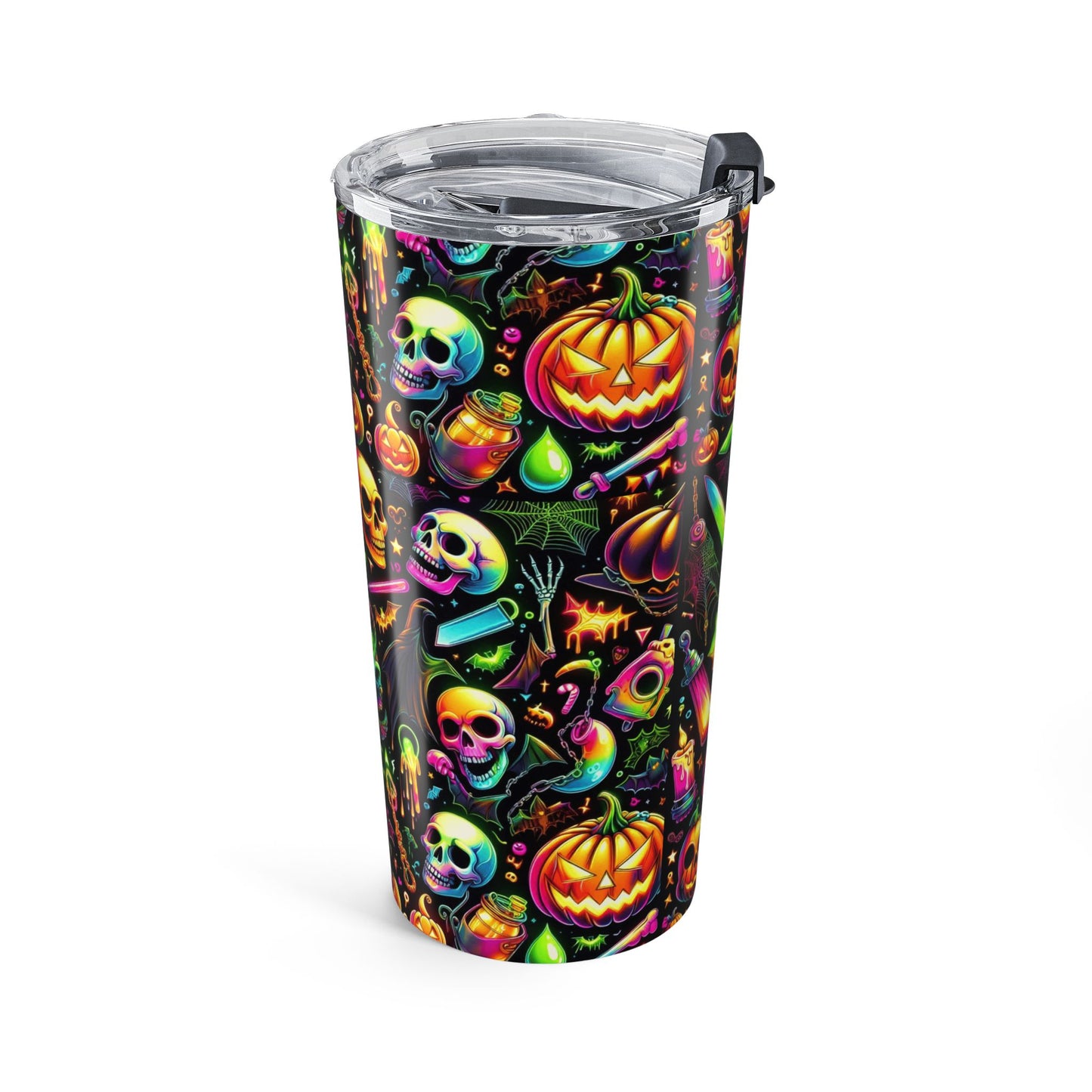 Halloween Skull Tumbler 20oz - Colorful Party Cup Gift