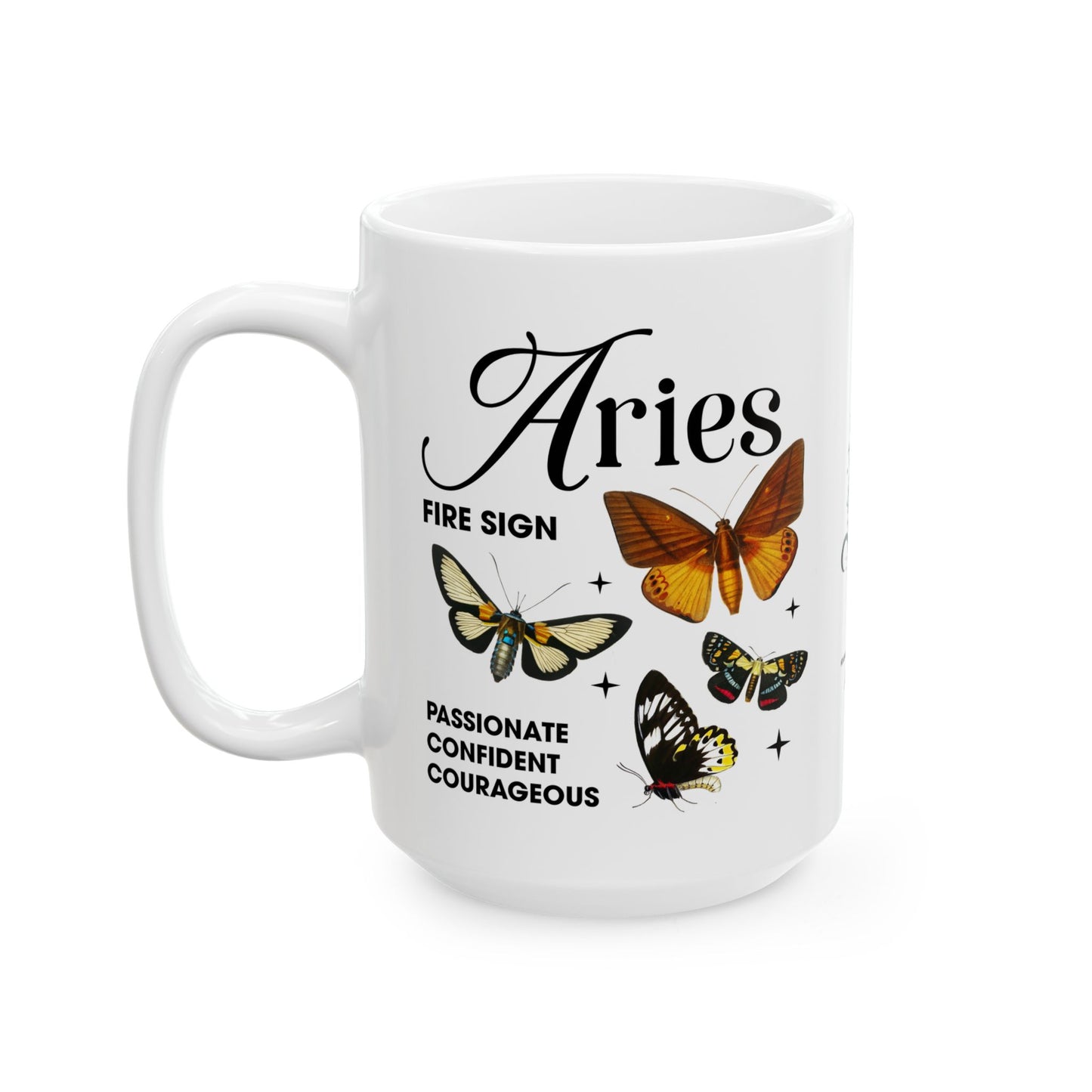 Zodiac Aries Ceramic Coffee Mug (11oz, 15oz) - Astrology Gift for Star Sign Lovers