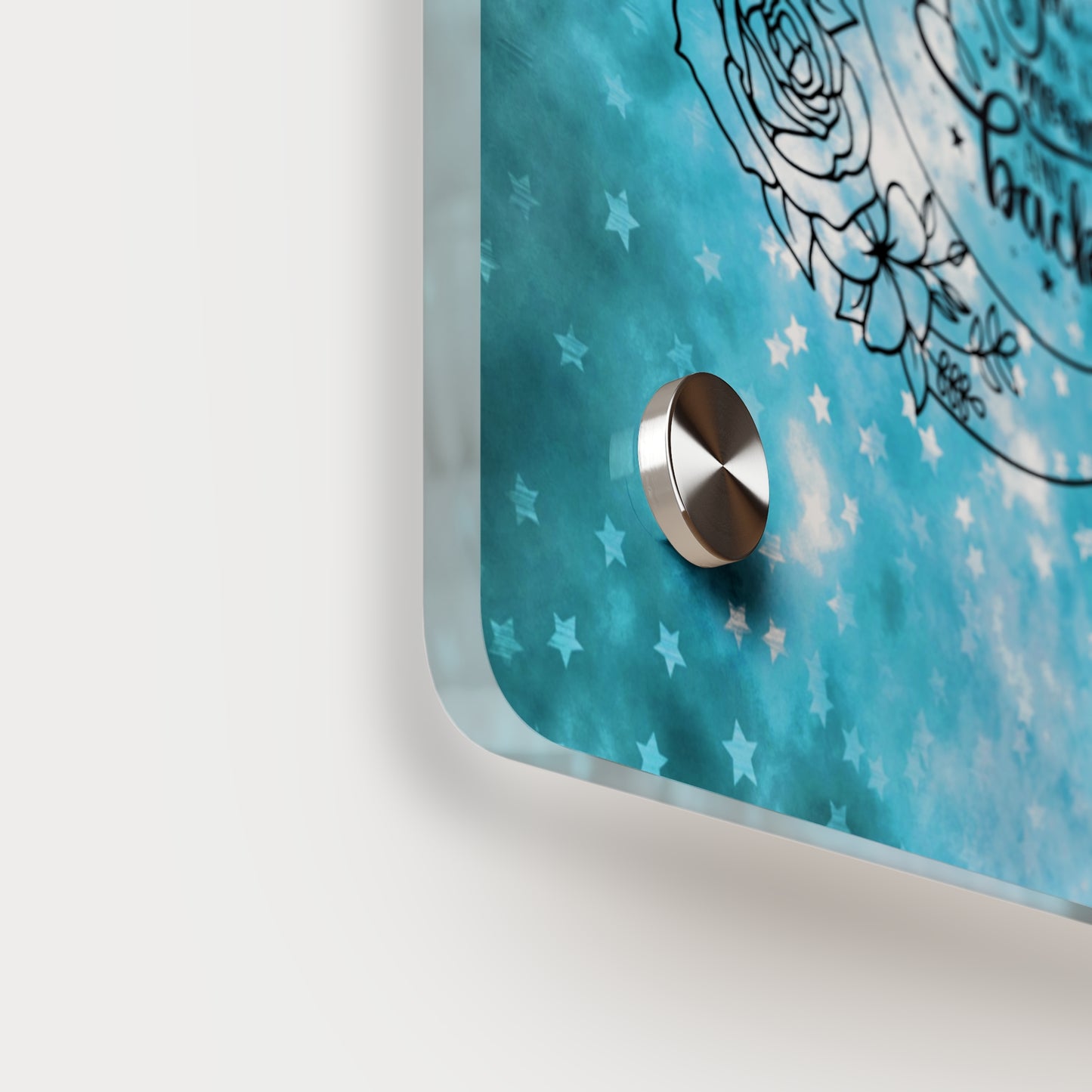 Starry Love You To The Moon And Back Acrylic Wall Art Panel, Beautiful Decor for Any Room, Accent for Any Room, Great Gift Idea for Any Occasion