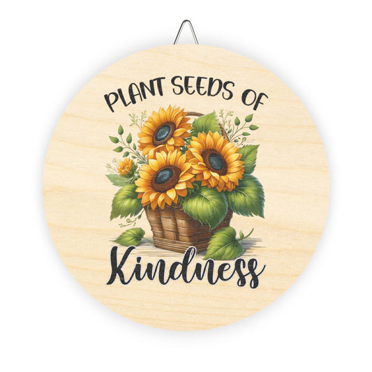 Country Rustic Charm Wood Sign - Sunflower Inspirational Home Office Decor Gift