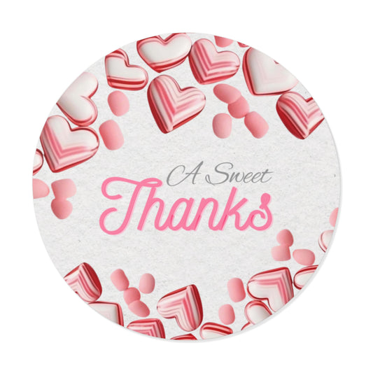 Custom Heart Stickers, Wedding Favors, Party Decorations, Custom Gift Tags, Cute Thank You Stickers