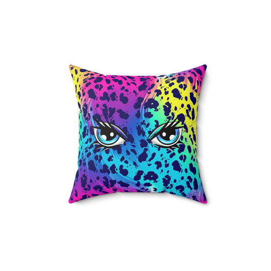 Colorful Vibrant Animal Print Spun Polyester Square Pillow, Home or office Decor, Accent for Any Room, Great Gift Idea for Housewarming or Any Occasion