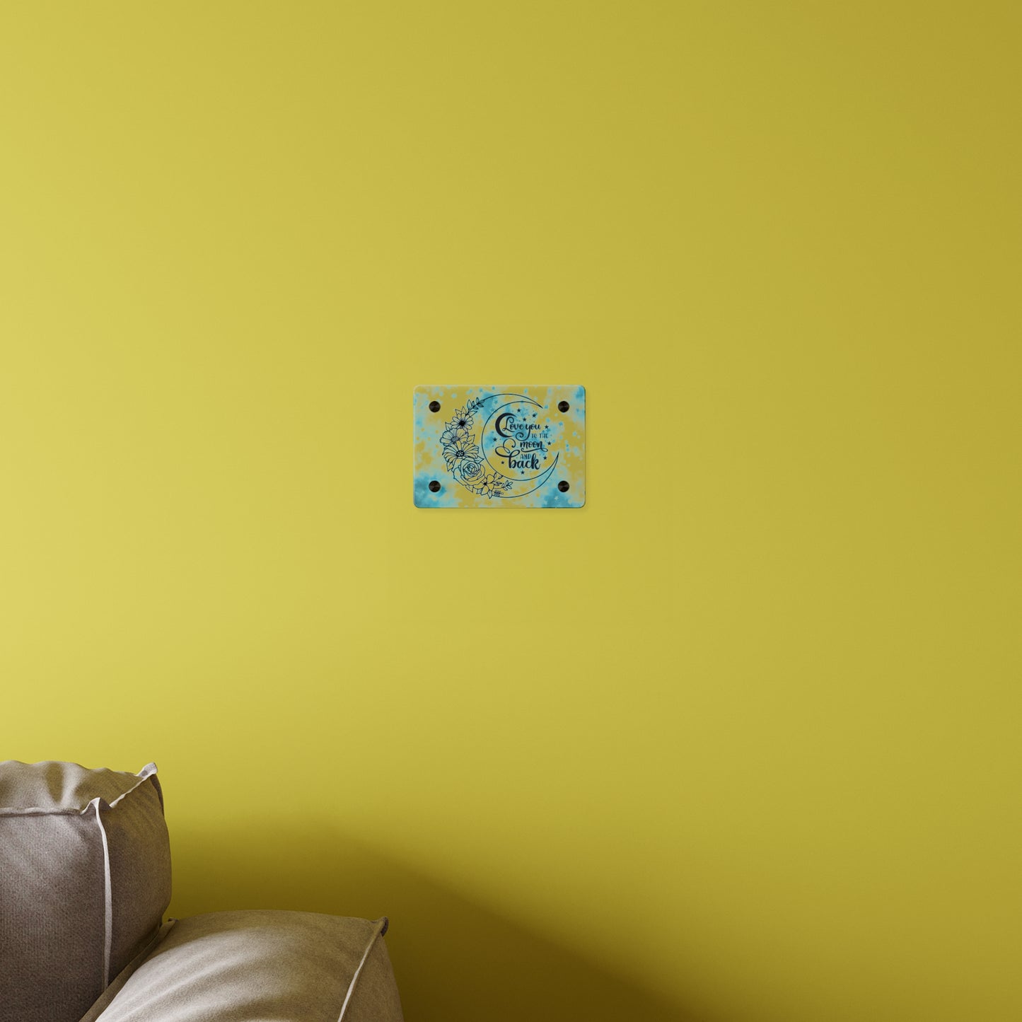 Starry Love You To The Moon And Back Acrylic Wall Art Panel, Beautiful Decor for Any Room, Accent for Any Room, Great Gift Idea for Any Occasion