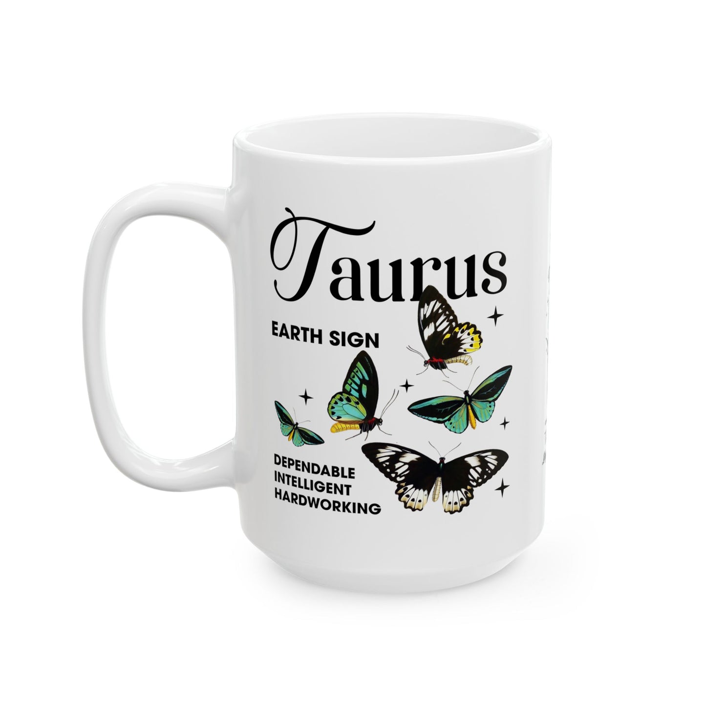 Taurus Zodiac Ceramic Mug - 11oz & 15oz - Astrology Gift for Taurus