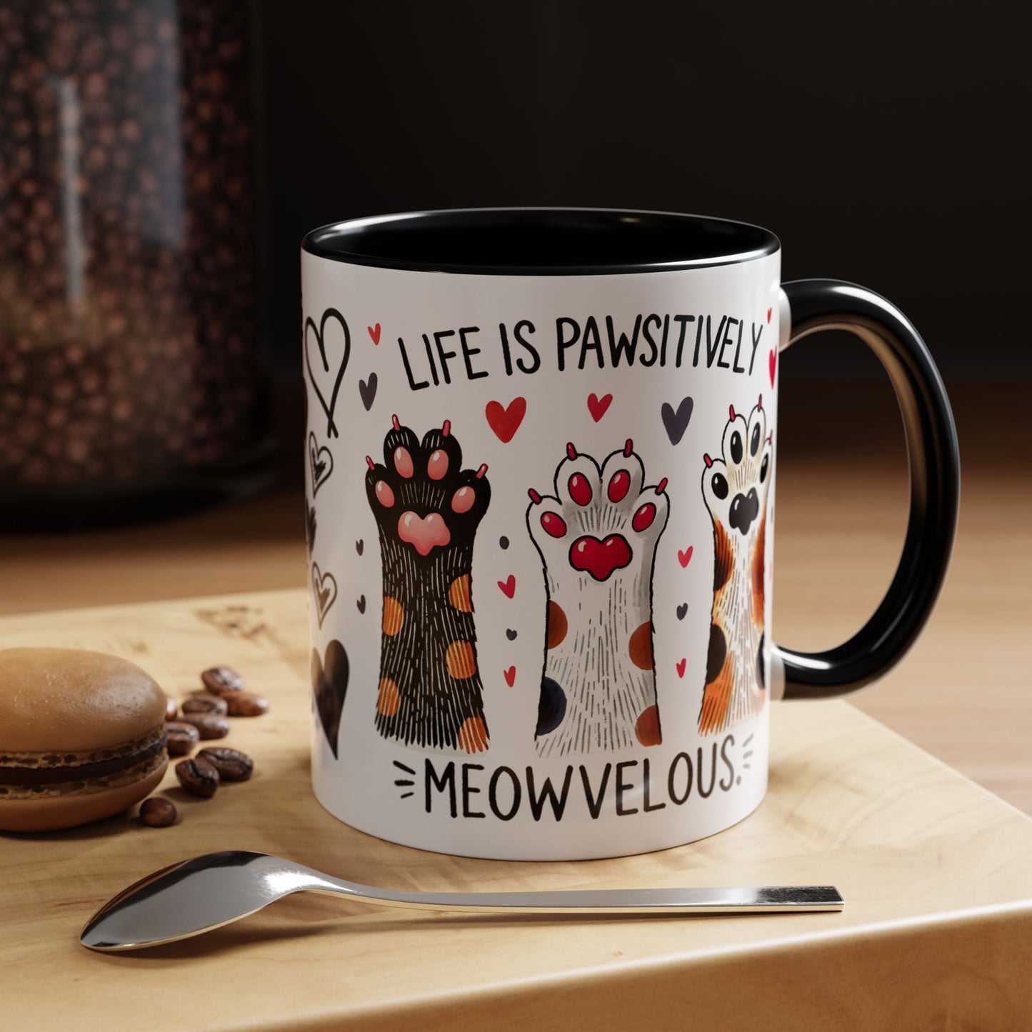 Coffee Mug - Humorous Stylish Cat Saying Mug, Gift Mug for Cat Lovers, Animal Lover Gift Idea, Housewarming Gift