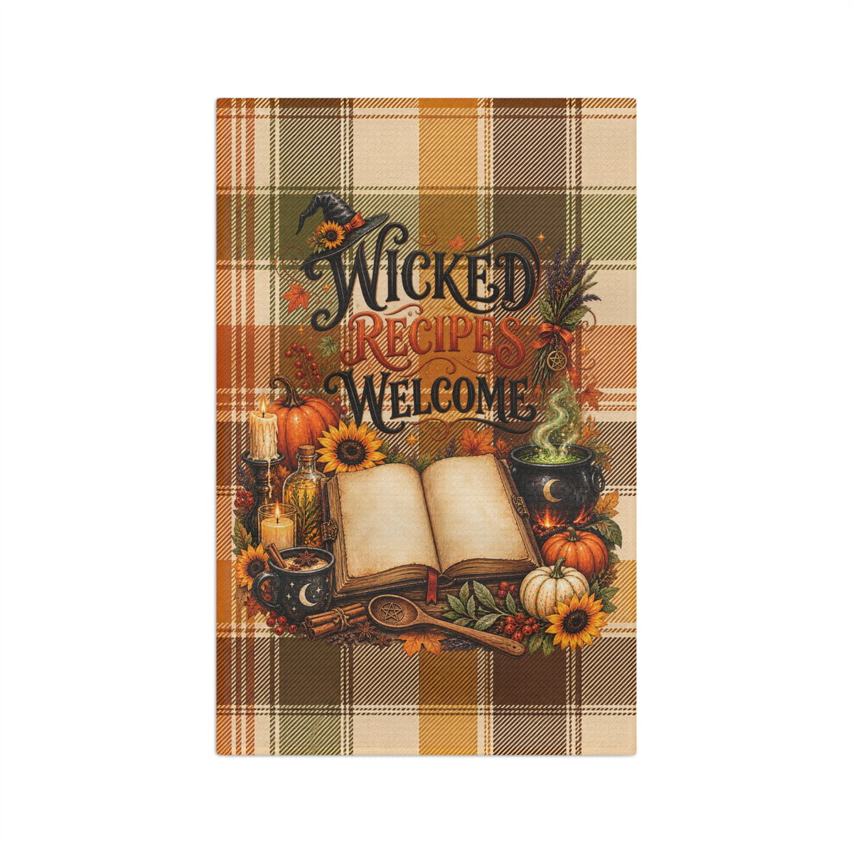 Wicked Recipe Welcome Microfiber Tea Towel