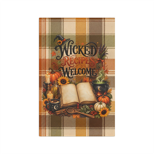 Wicked Recipe Welcome Microfiber Tea Towel