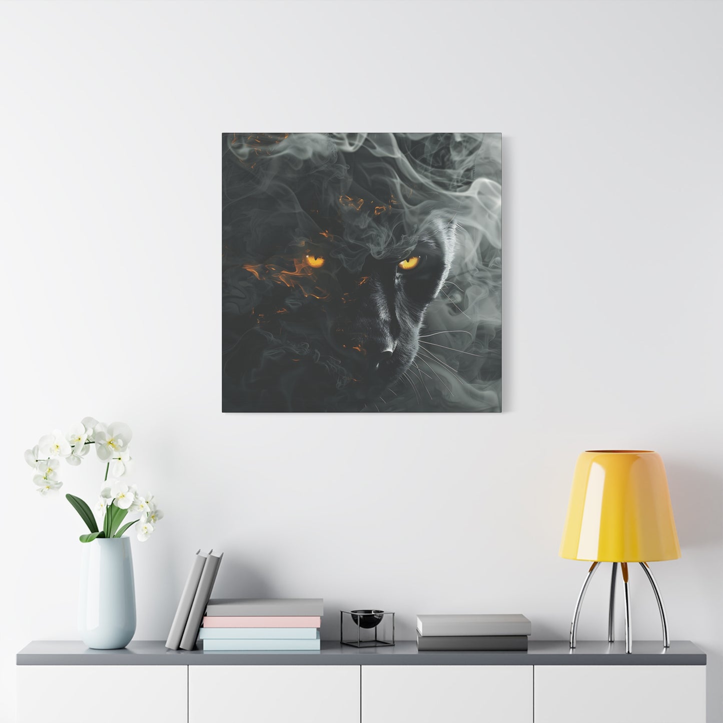 Mystical Panther Canvas Wall Art - 1.25" Stretched Wall Decor