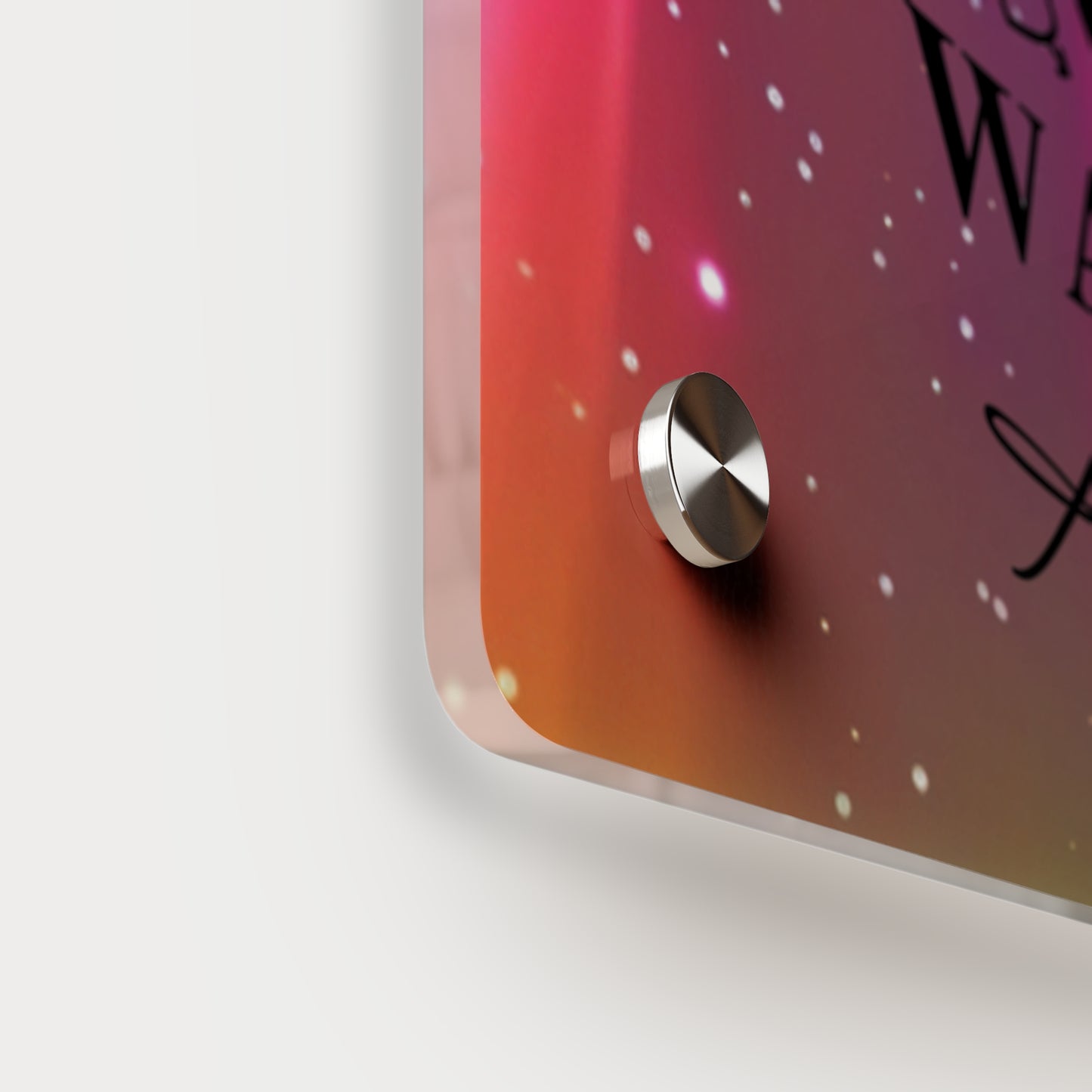 Acrylic Wall Art Panel - Inspirational Quote 'Be the Energy You Want to Attract' Wall Decor