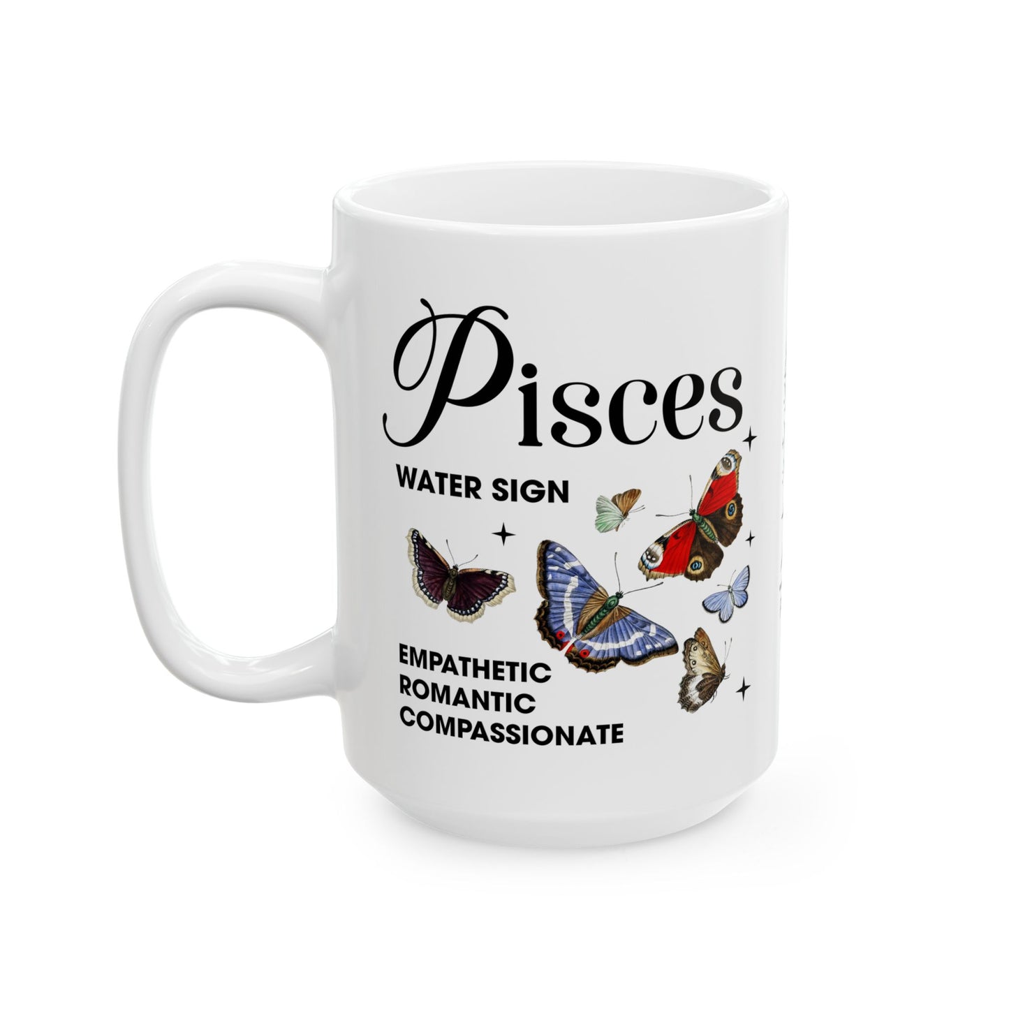 Pisces Zodiac Ceramic Mug (11oz & 15oz) – Astrology Gift for Horoscope Lovers