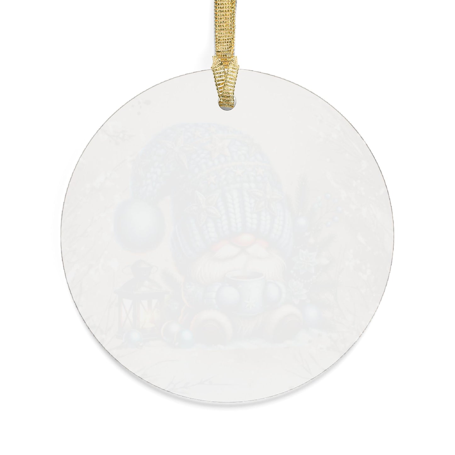 Winter Christmas Gnome Acrylic Ornaments - Cozy Holiday Decor